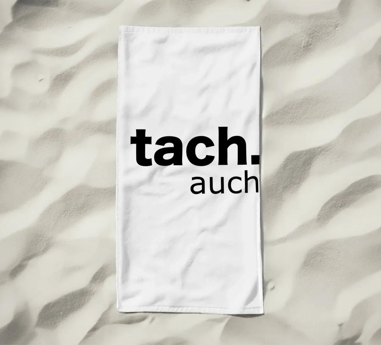 tach auch beach towel by Hej Ibiza by Ute Arnold