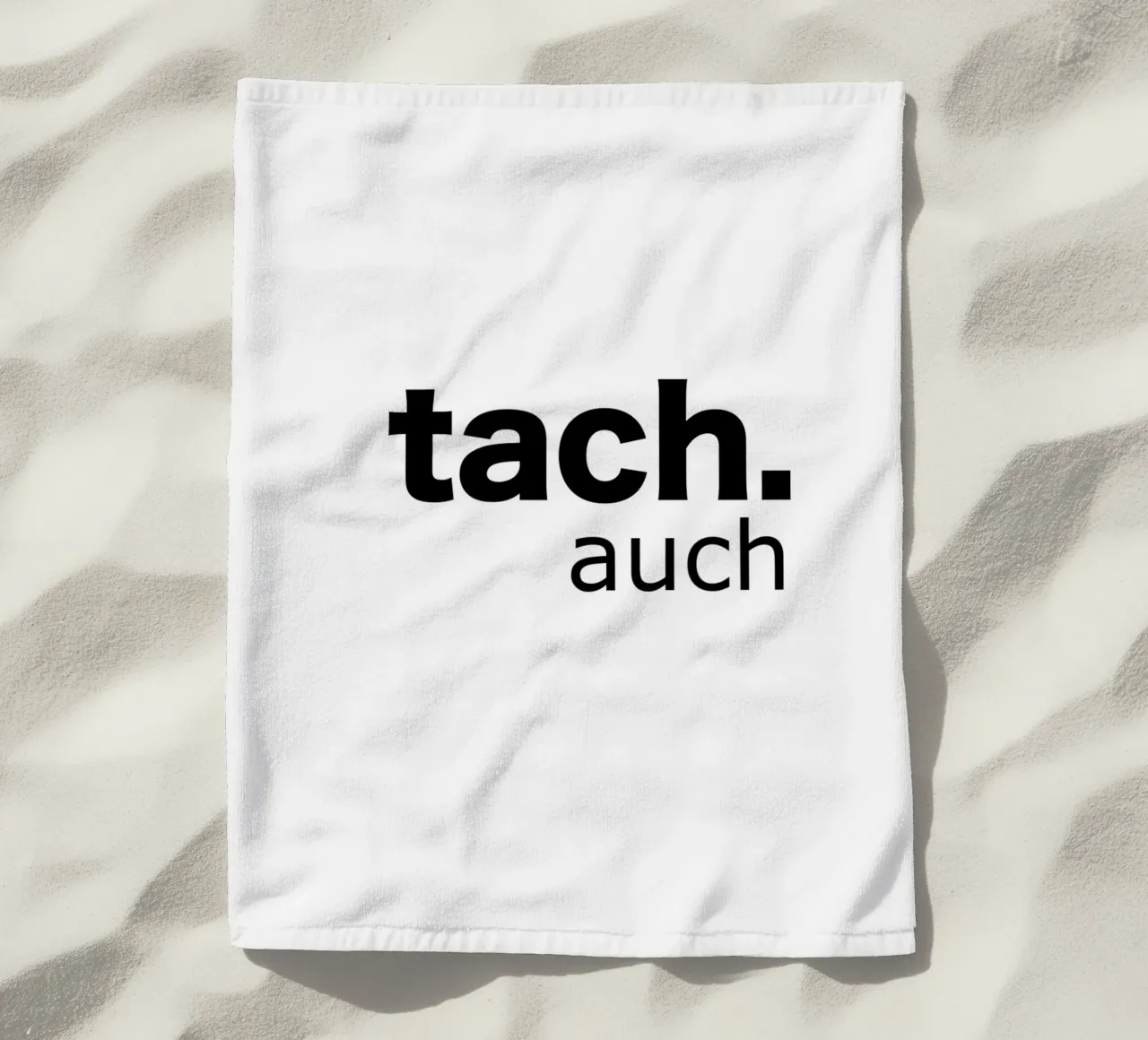 tach auch beach towel by Hej Ibiza by Ute Arnold