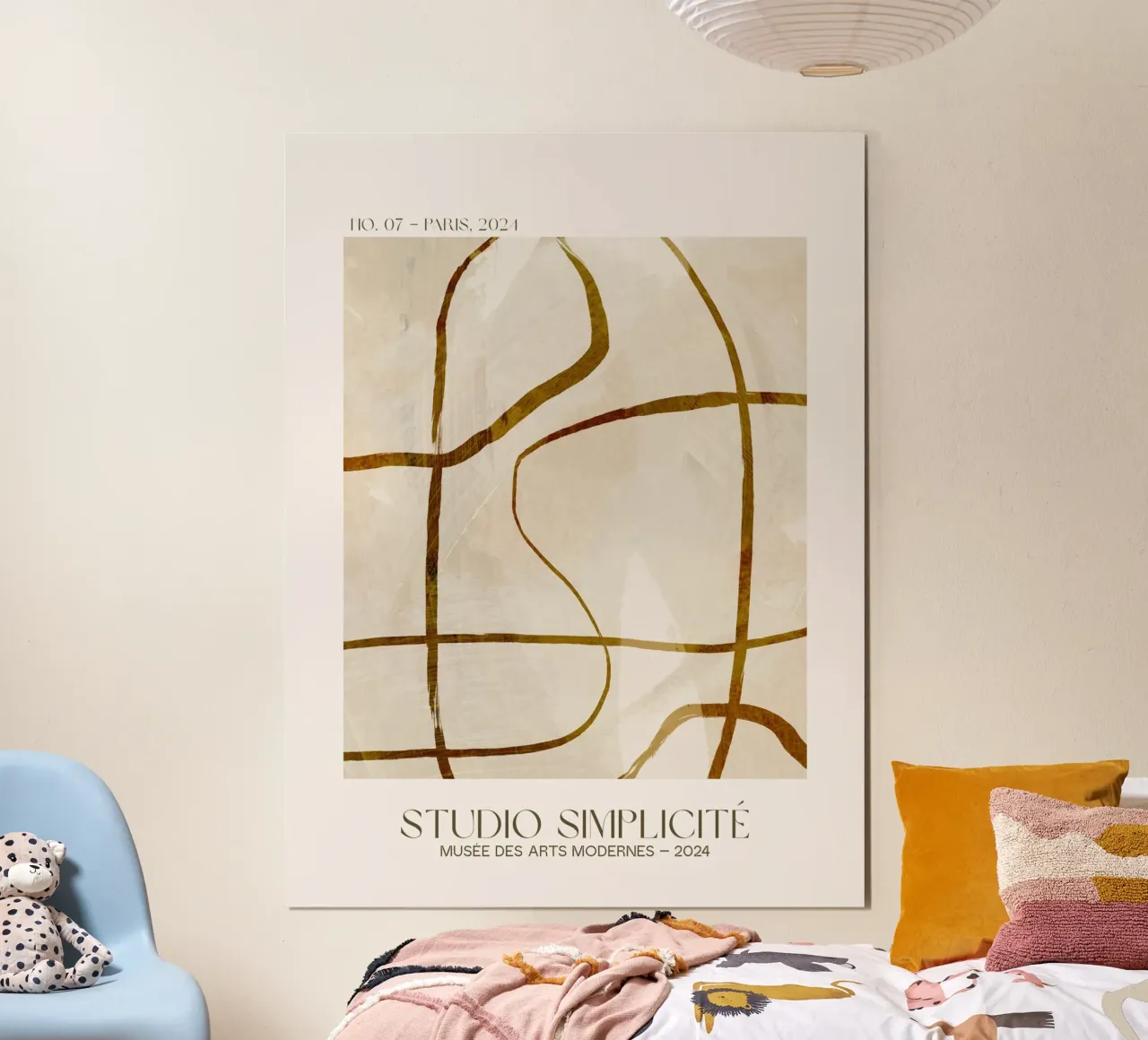 Studio Simplicité No 01 poster con telaio in alluminio da treechild