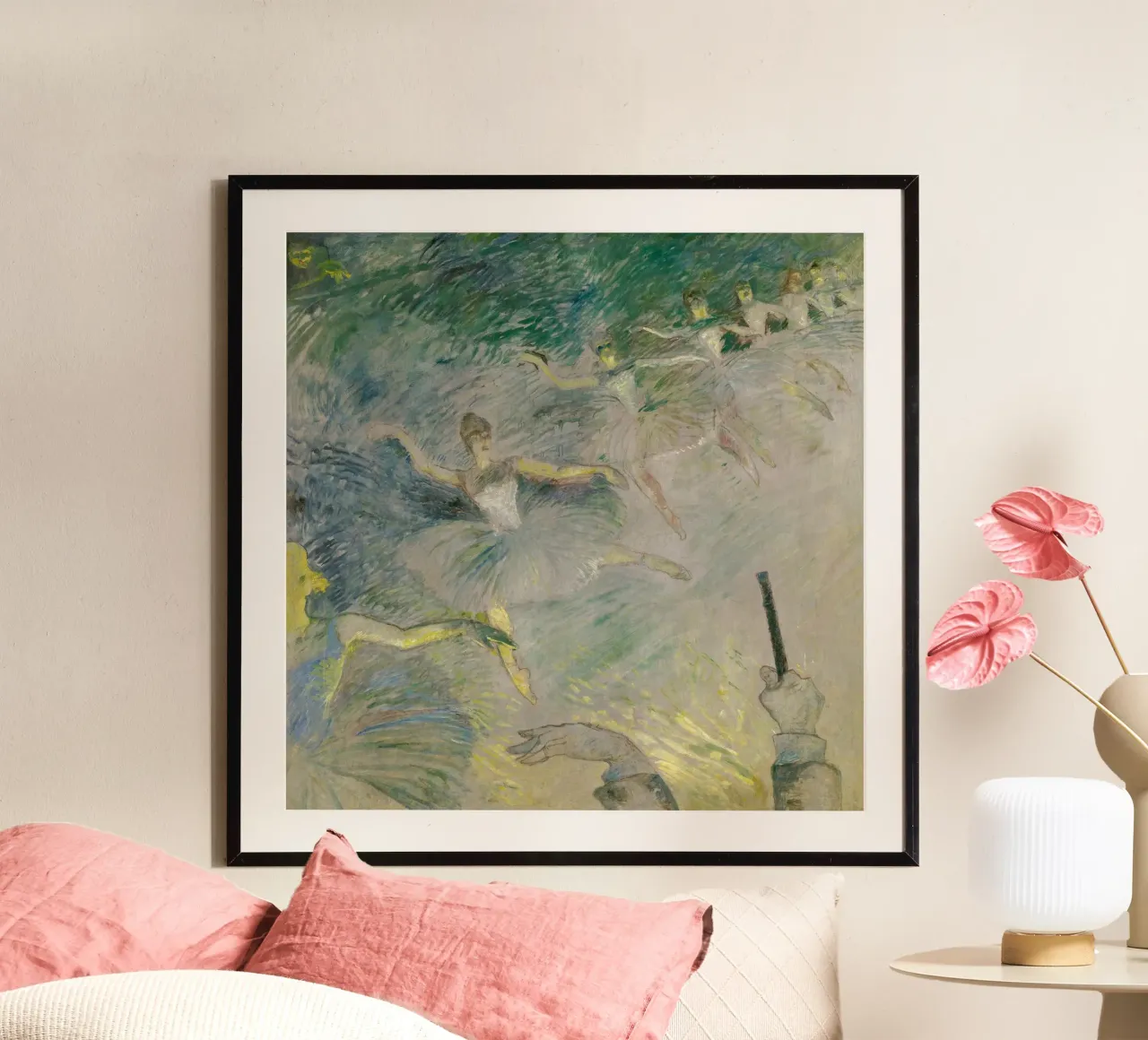 Henri de Toulouse-Lautrec - Ballerini di danza classica poster con telaio in legno da Timeless Artworks