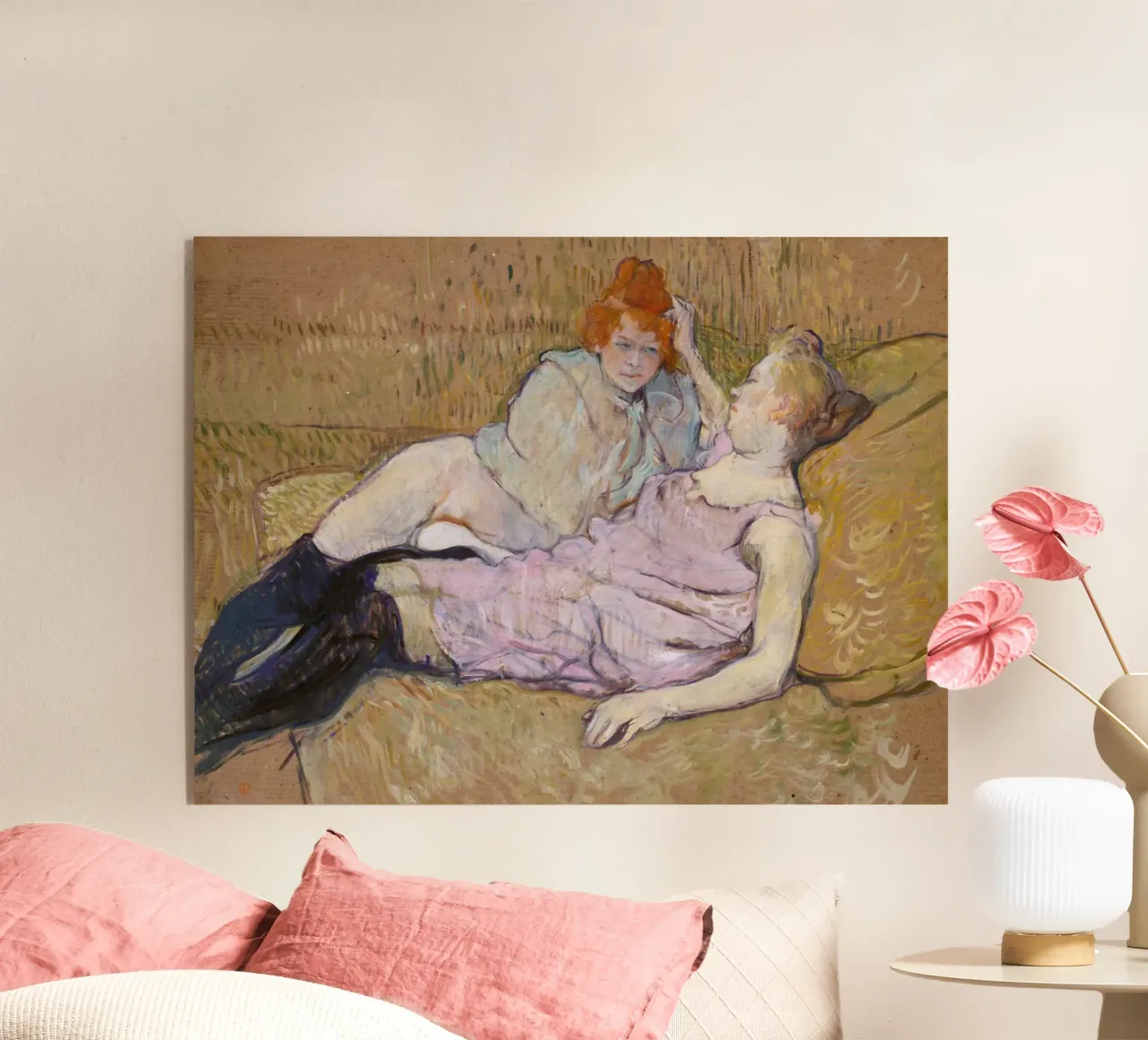 Henri de Toulouse-Lautrec - The sofa acrylic glass by Timeless Artworks