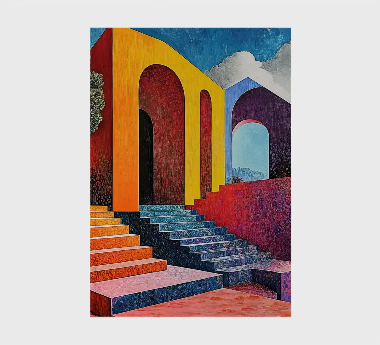 Surrealism Architecture Design Geometry notebook by Nikis Art Studio