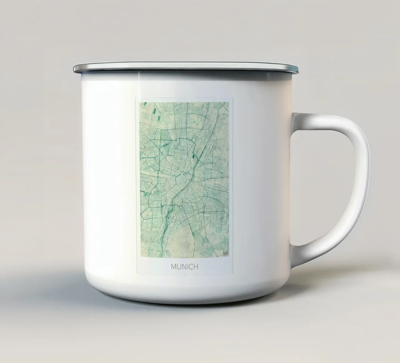Munich Vintage tazza in smalto da Hubert Roguski