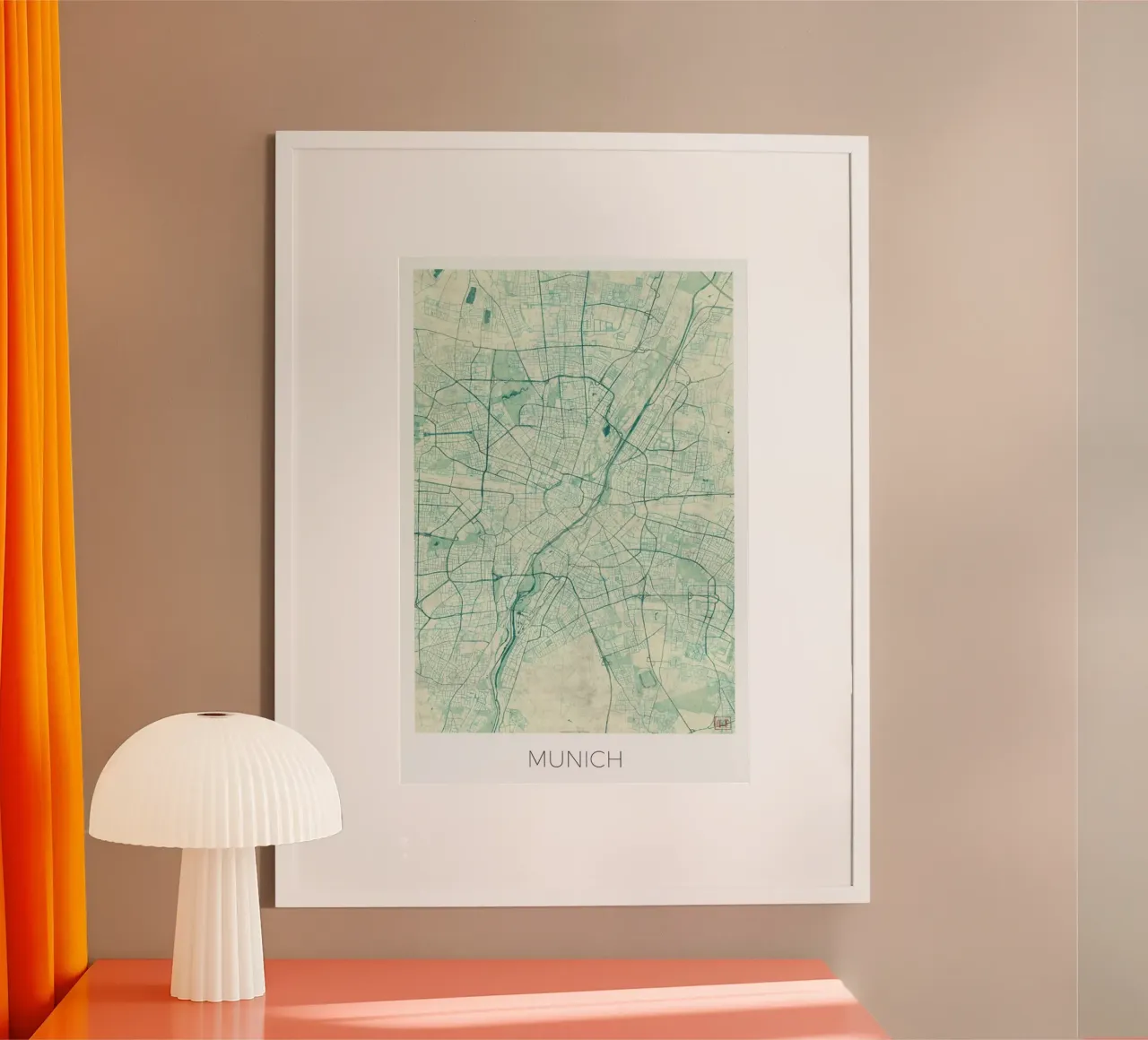 Munich Vintage poster con telaio in alluminio da Hubert Roguski