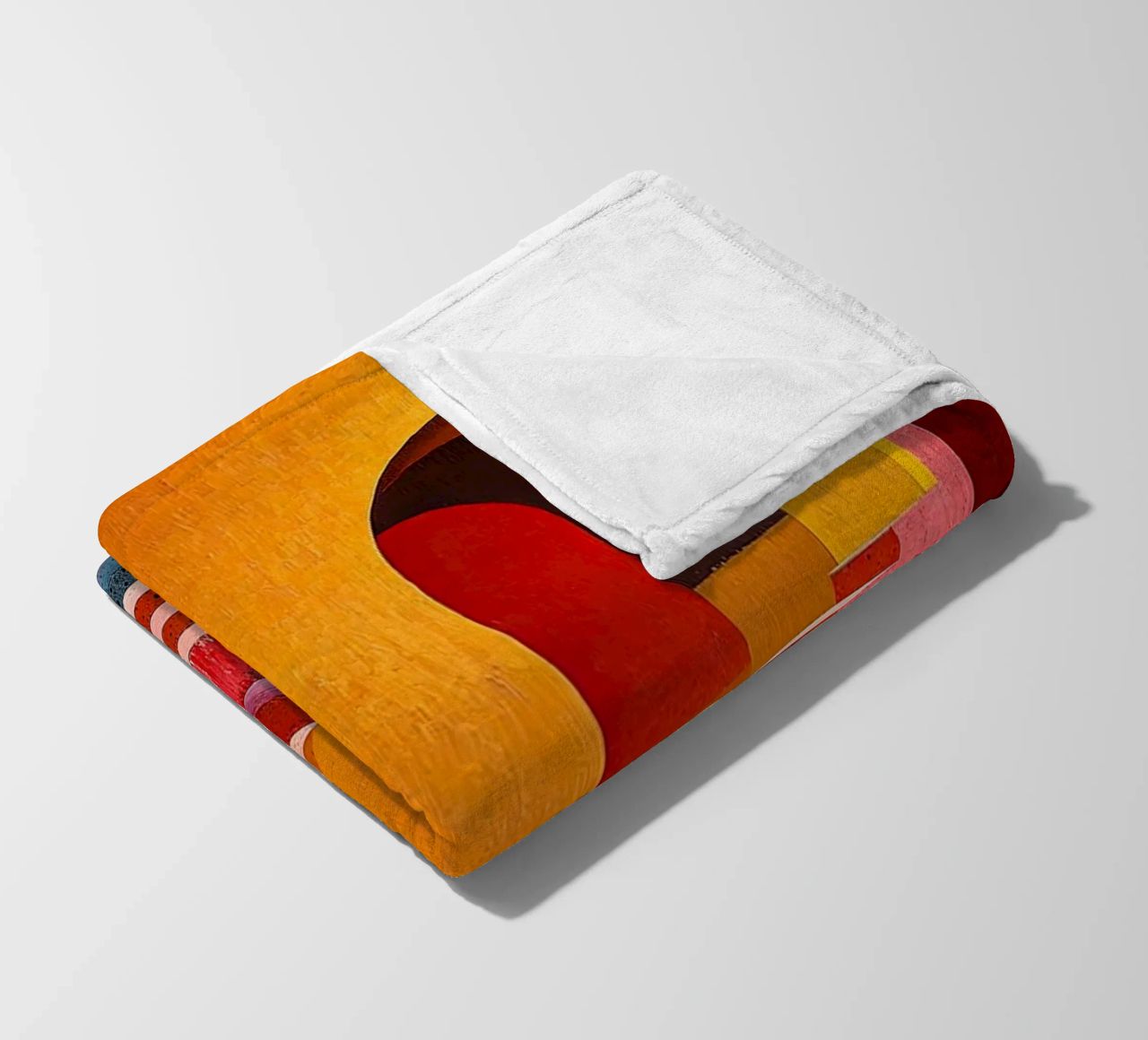Surrealism Architecture Design Geometry fleece blanket by Nikis Art Studio