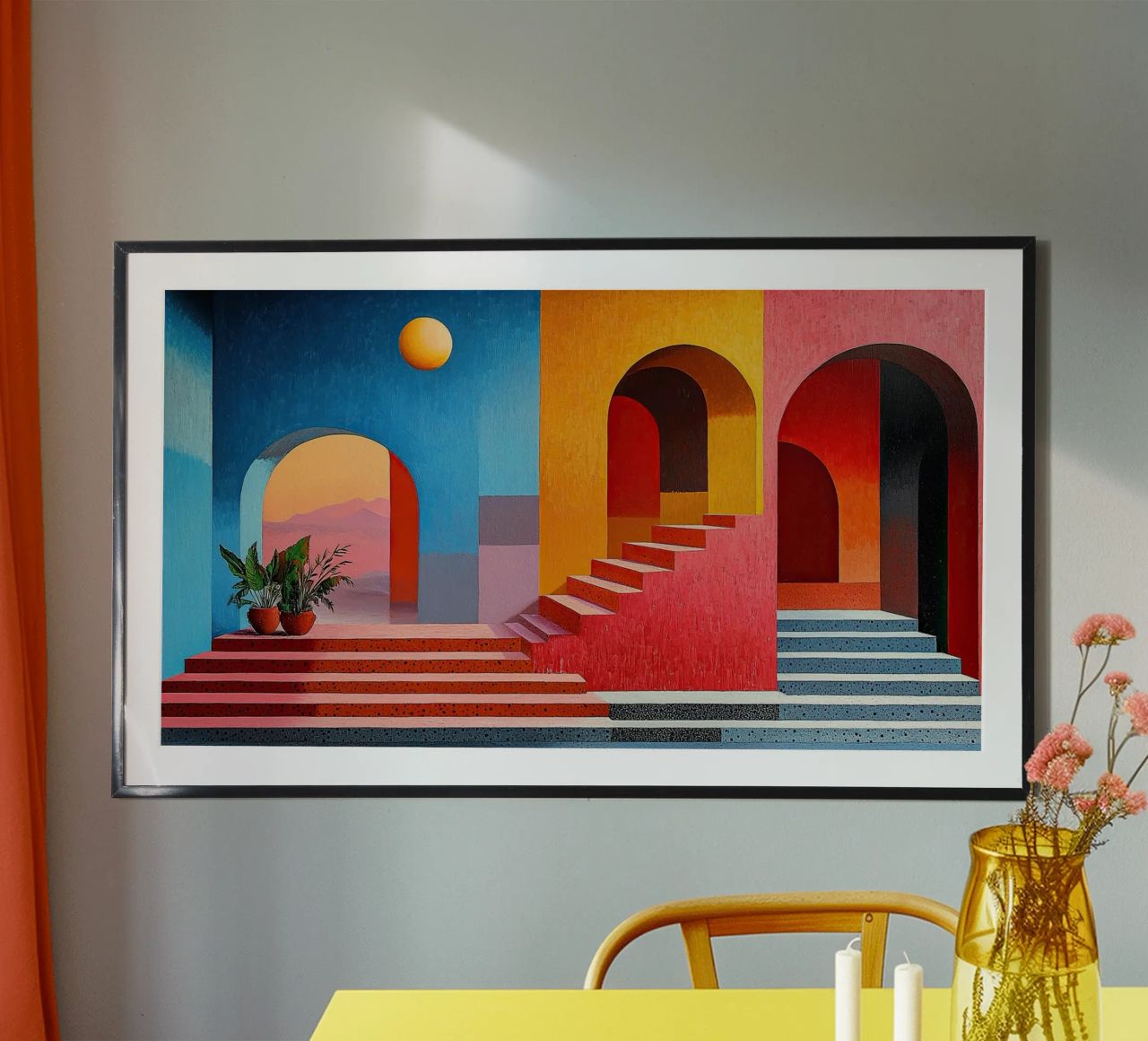Surrealism Architecture Design Geometry poster by Nikis Art Studio