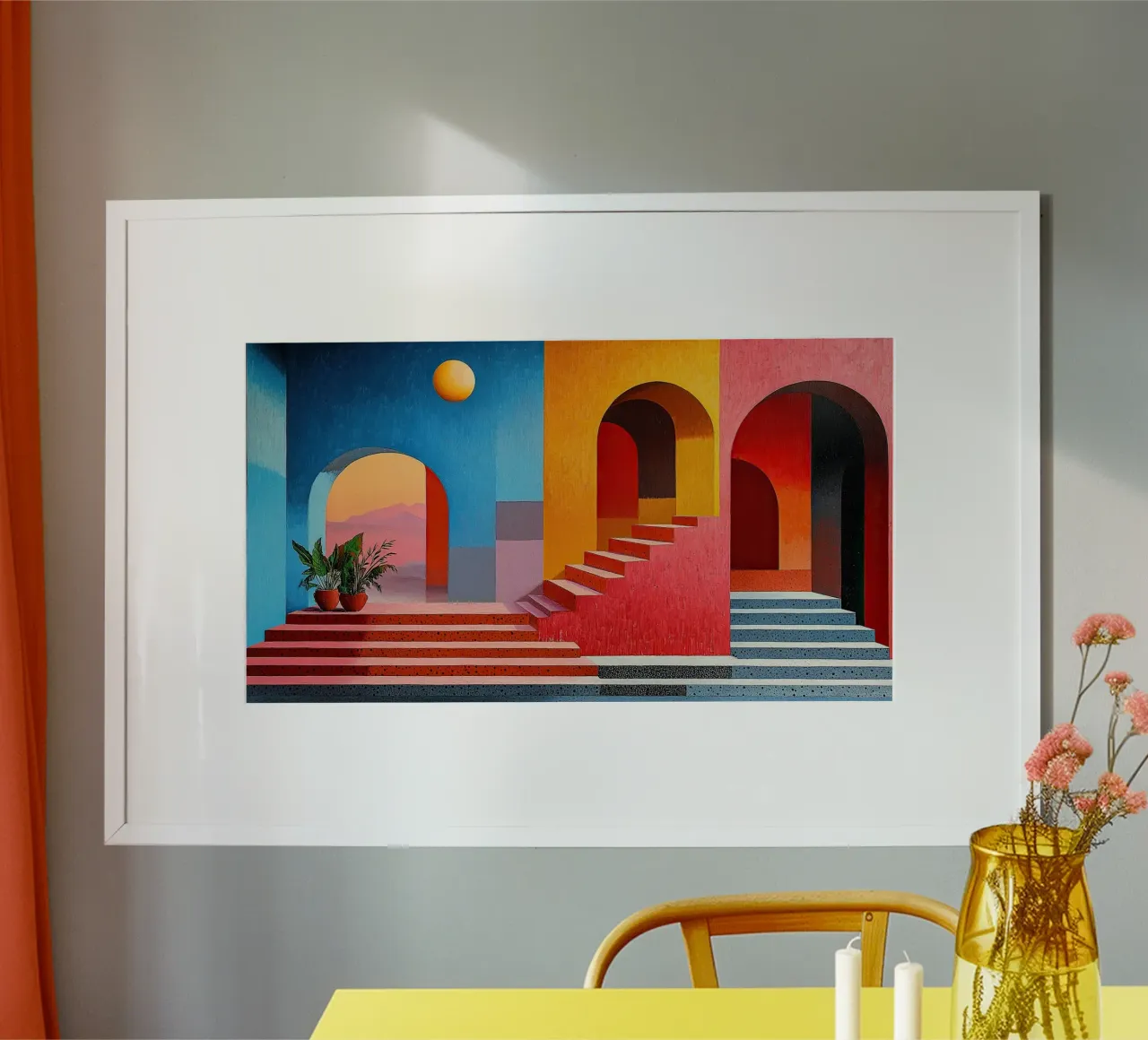 Surrealisme Architectuur Ontwerp Meetkunde hahnemühle van Nikis Art Studio
