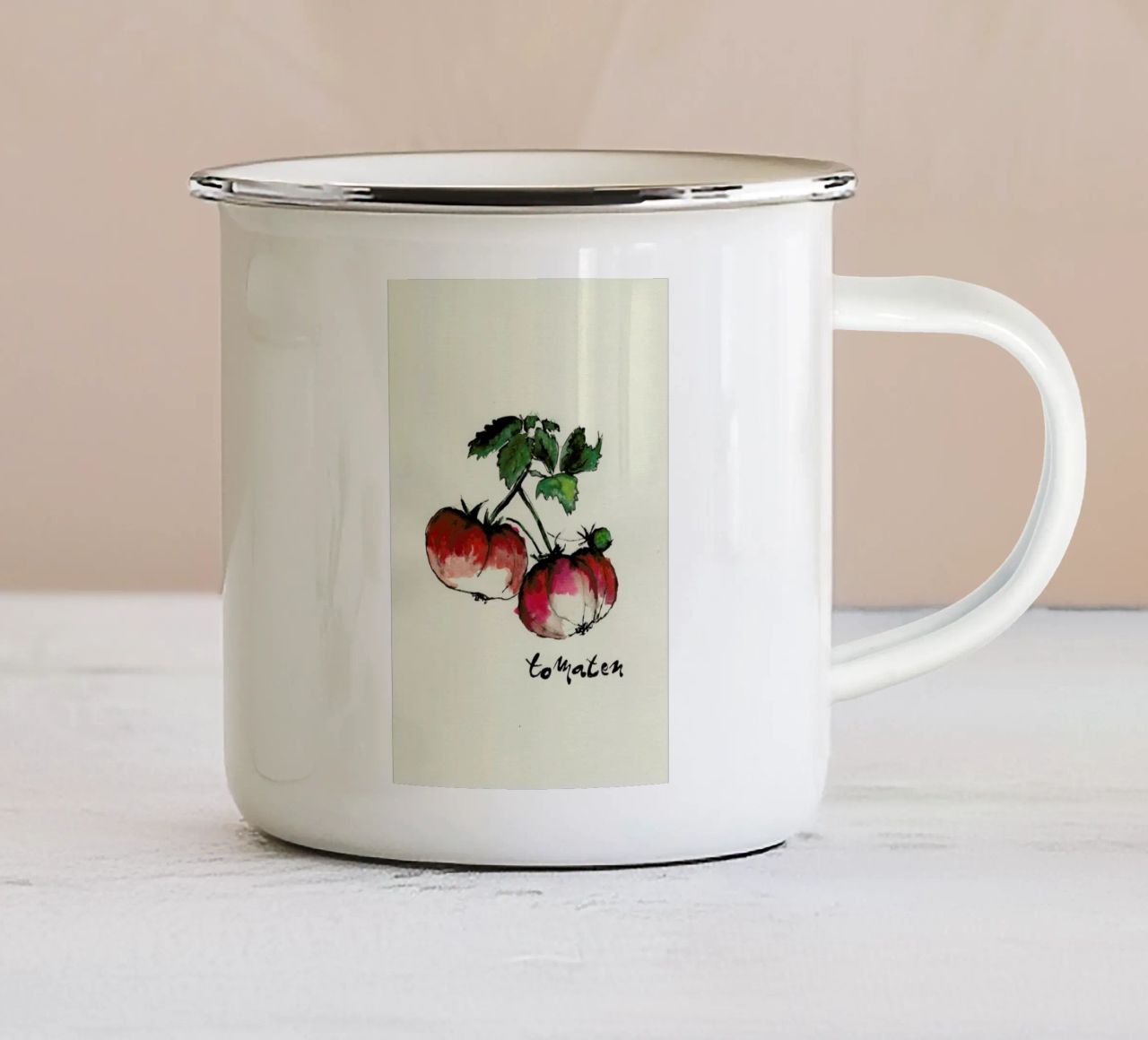 Tomaten tazza in smalto da Nathys_illustration