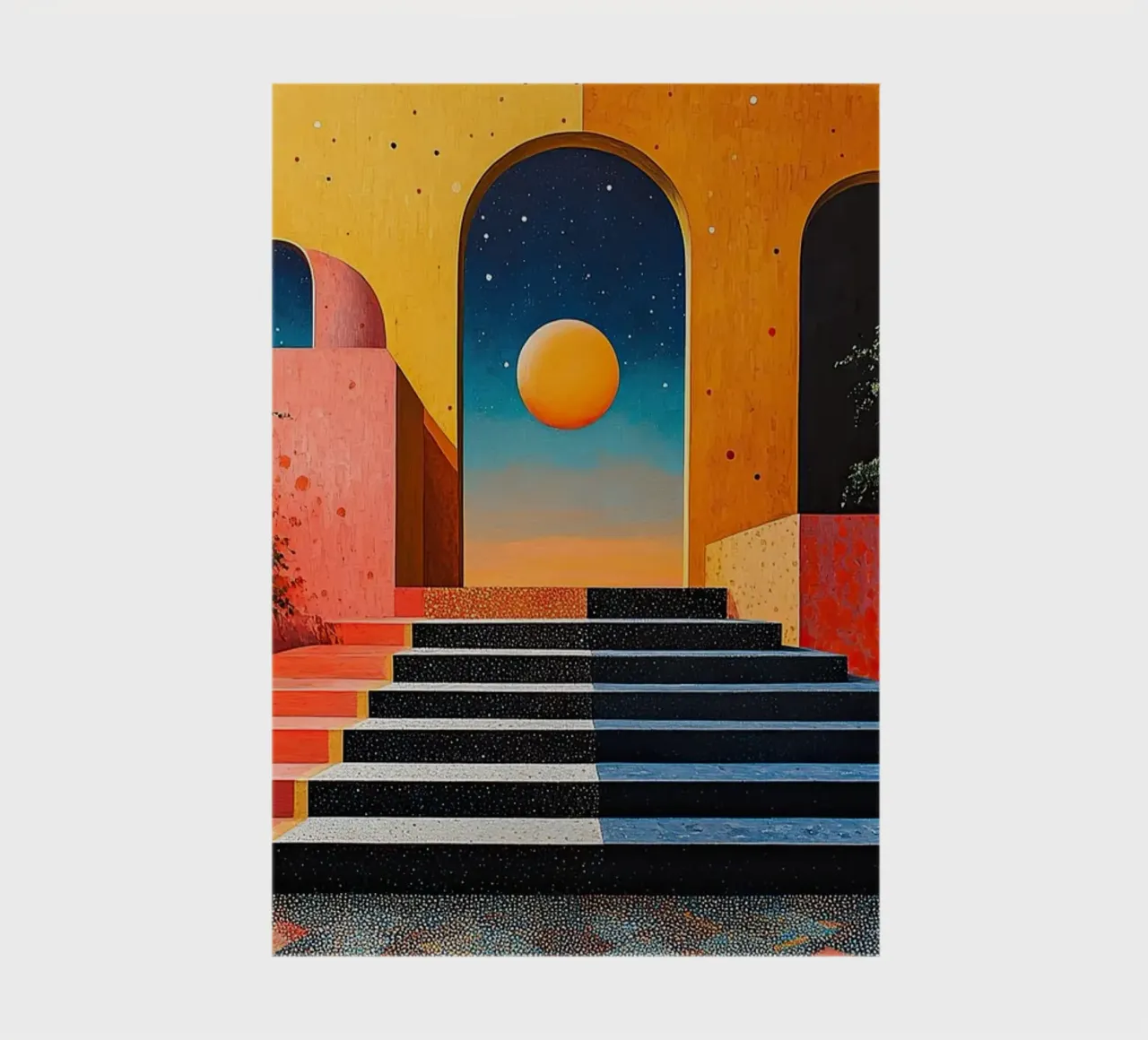 Surrealism Architecture Design Geometry notebook by Nikis Art Studio