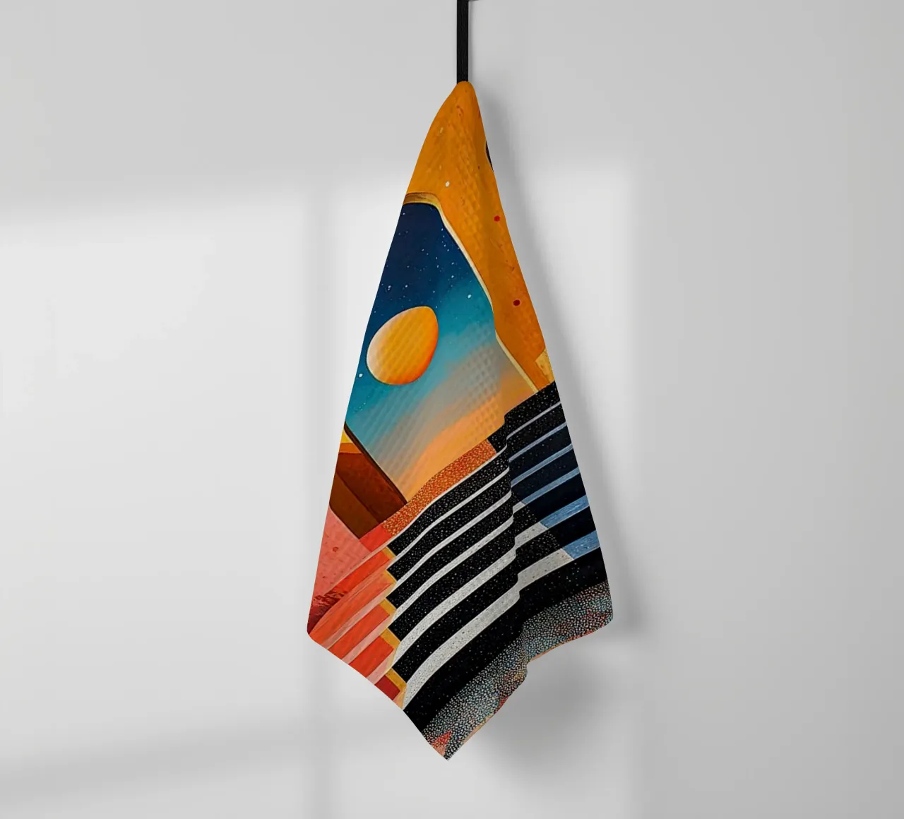 Surréalisme Architecture Design Géométrie torchon de Nikis Art Studio