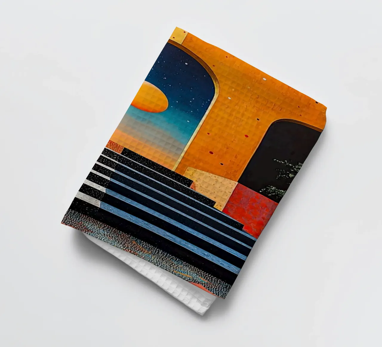 Surréalisme Architecture Design Géométrie torchon de Nikis Art Studio