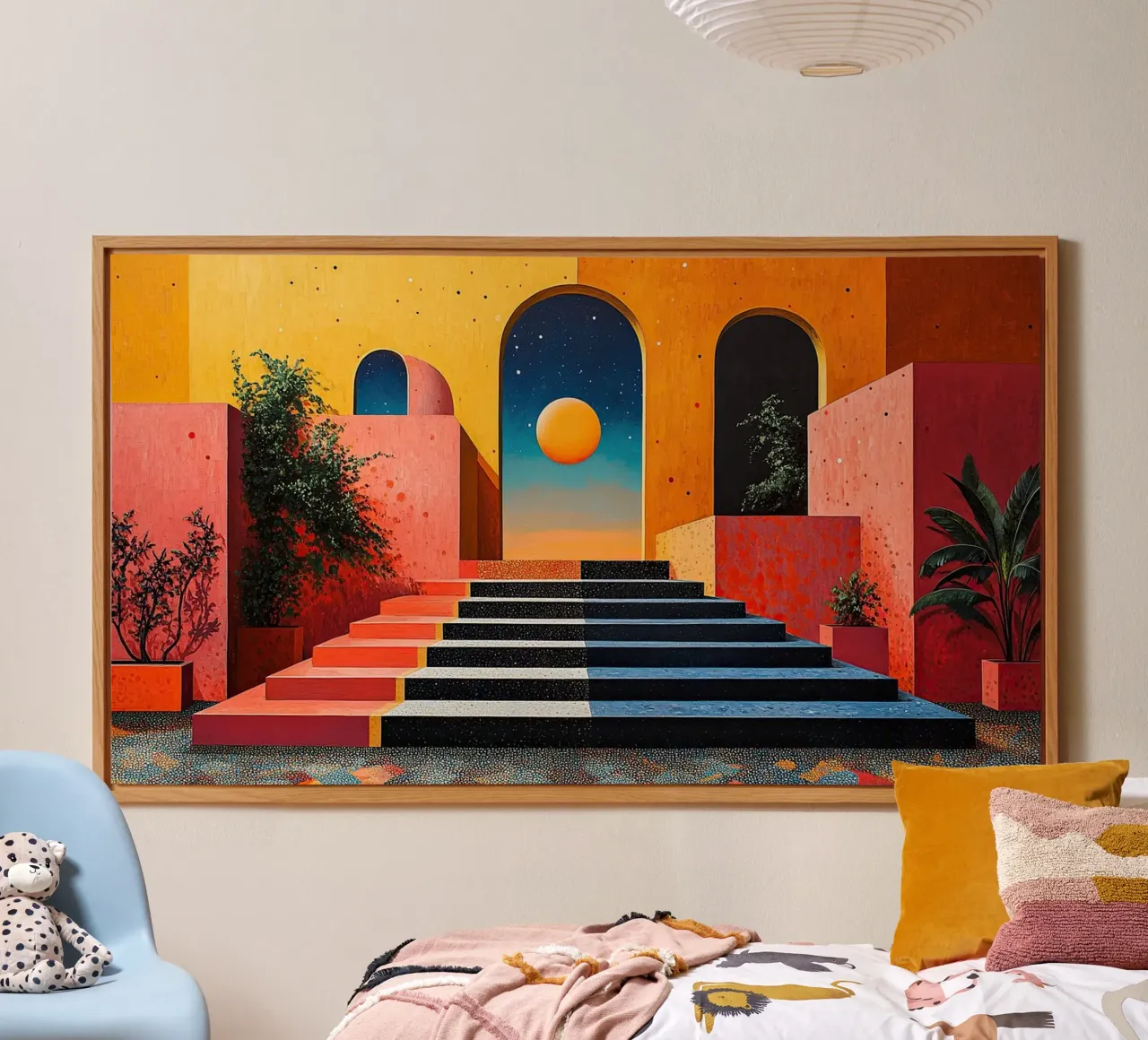 Surrealismo Architettura Design Geometria pannello forex da Nikis Art Studio