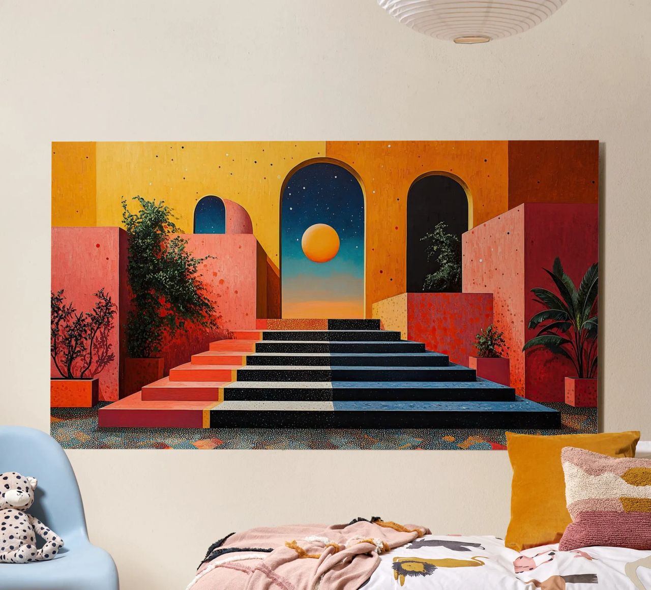 Surrealismo Architettura Design Geometria pannello forex da Nikis Art Studio