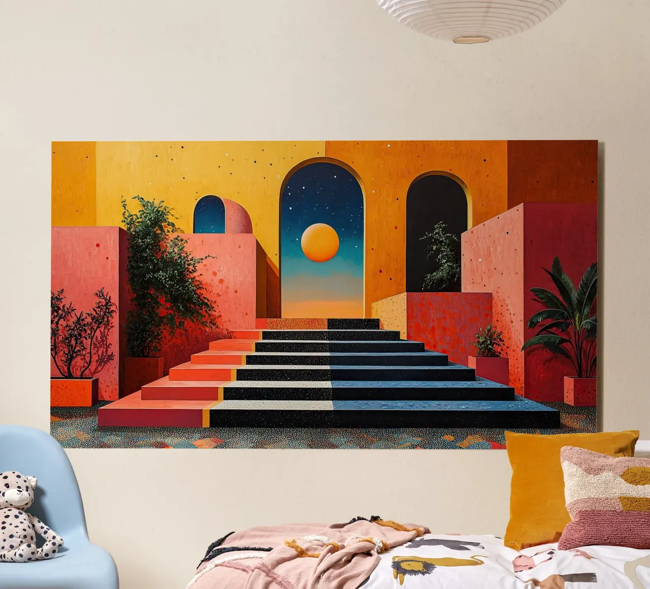 Surrealismo Architettura Design Geometria pannello forex da Nikis Art Studio