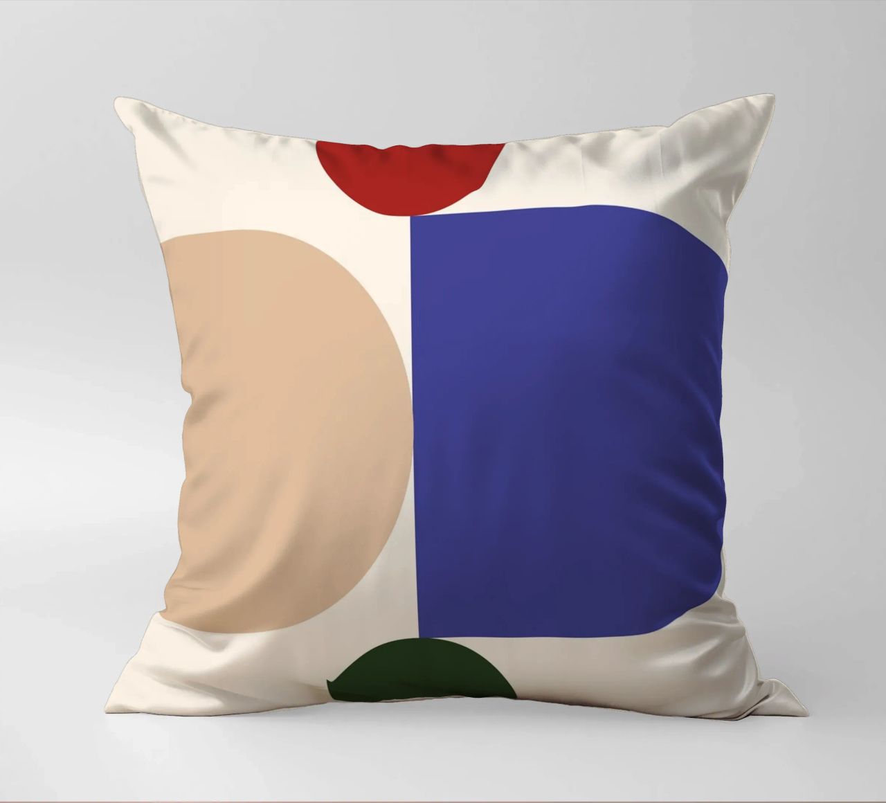 "Balanced Forms" – Modern Geometric Abstract Print cuscino da PrintCessStudio