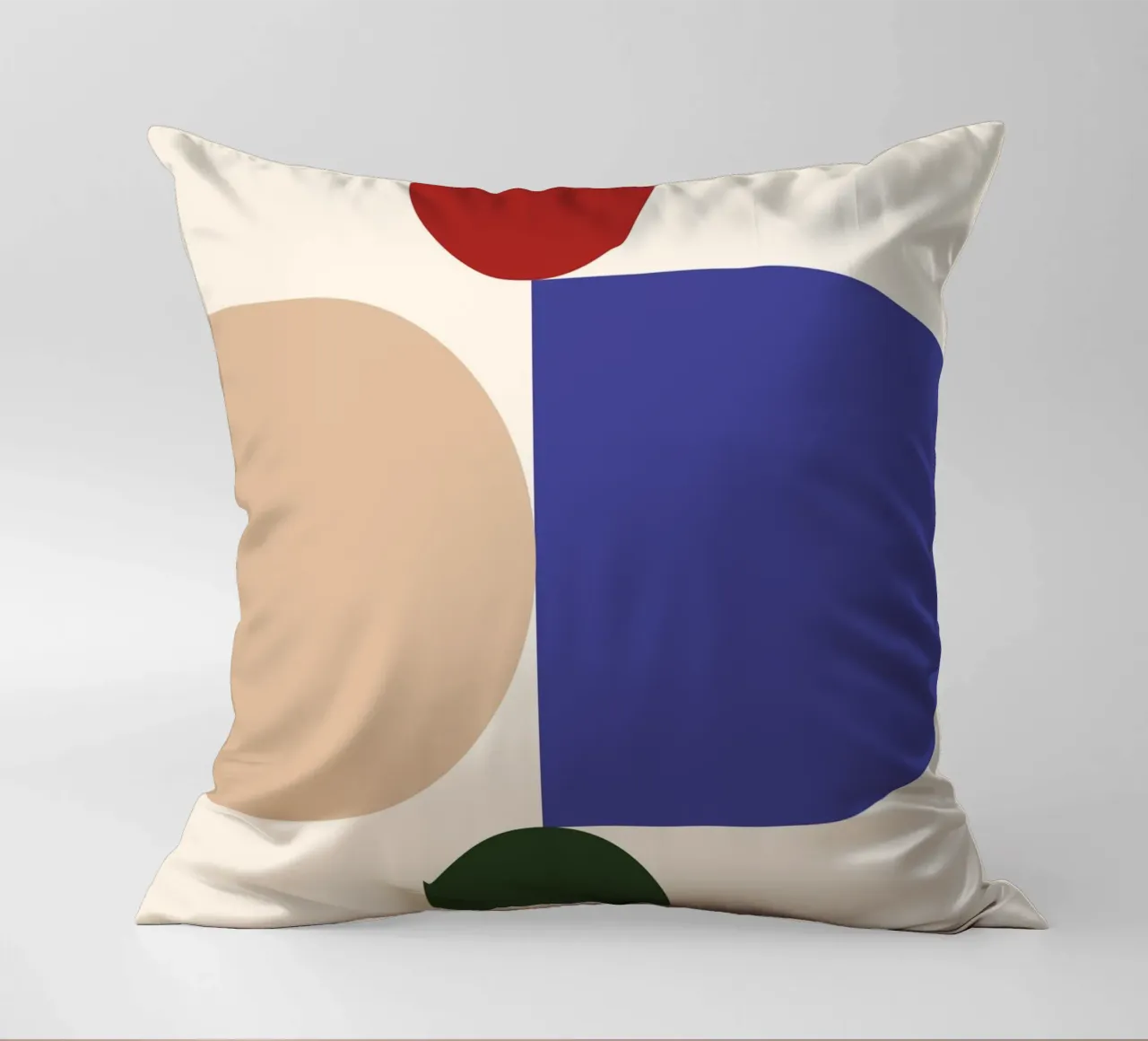 "Balanced Forms" – Modern Geometric Abstract Print Kissen von PrintCessStudio