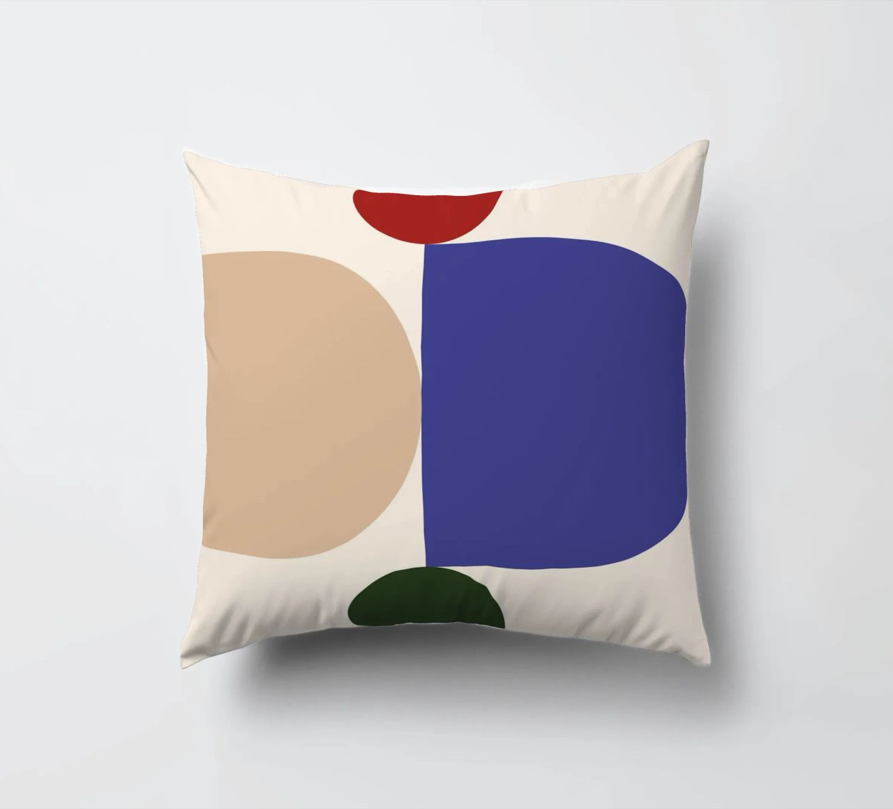 "Balanced Forms" – Modern Geometric Abstract Print cuscino da PrintCessStudio