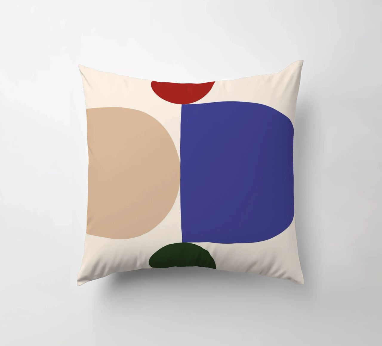 "Balanced Forms" – Modern Geometric Abstract Print cuscino da PrintCessStudio