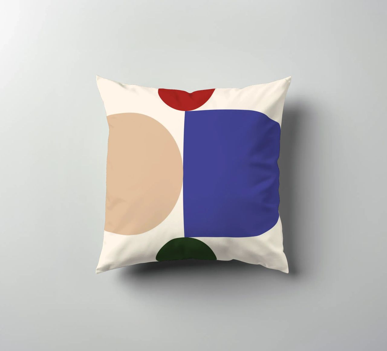 "Balanced Forms" – Modern Geometric Abstract Print cuscino da PrintCessStudio