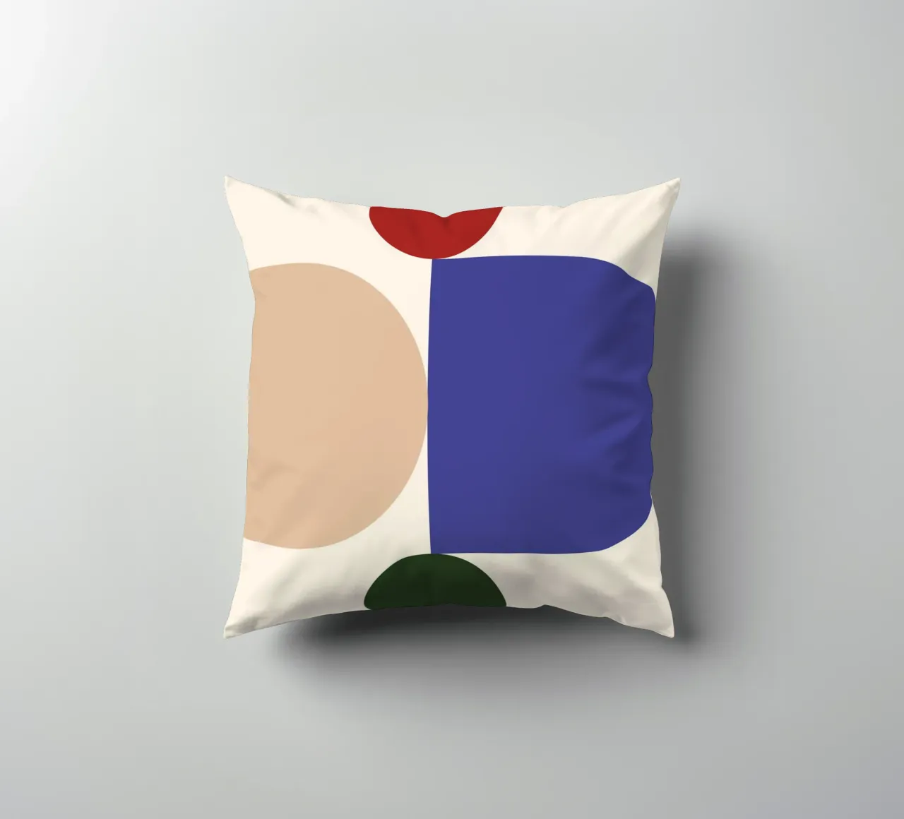"Balanced Forms" – Modern Geometric Abstract Print cuscino da PrintCessStudio