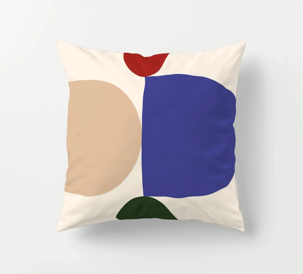 "Balanced Forms" – Modern Geometric Abstract Print cuscino da PrintCessStudio