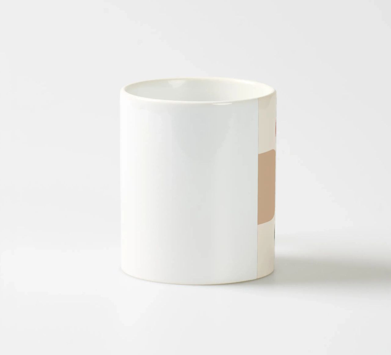 "Balanced Forms" – Modern Geometric Abstract Print tazza in ceramica da PrintCessStudio
