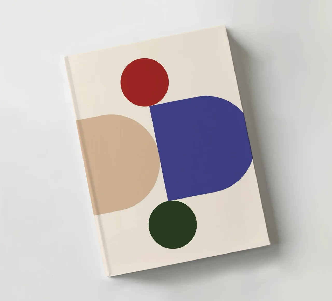 "Balanced Forms" – Modern Geometric Abstract Print notebook by PrintCessStudio