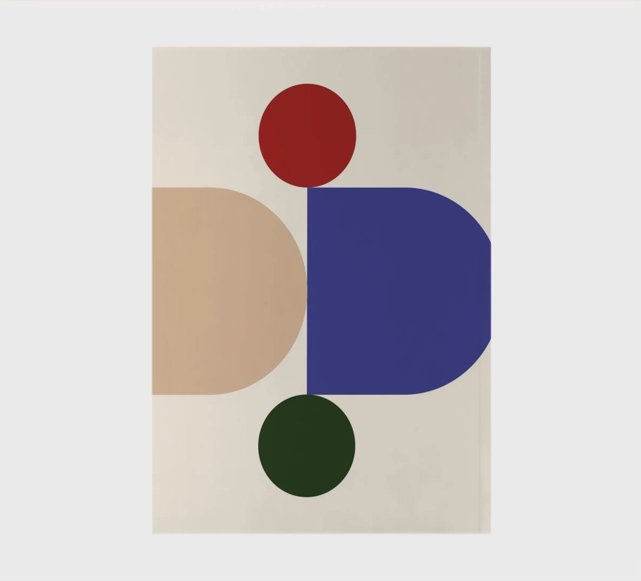 "Balanced Forms" – Modern Geometric Abstract Print diario da PrintCessStudio