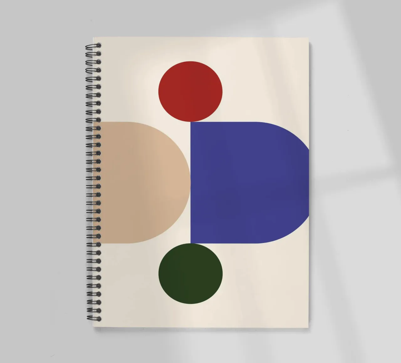 "Balanced Forms" – Modern Geometric Abstract Print diario ad anelli da PrintCessStudio