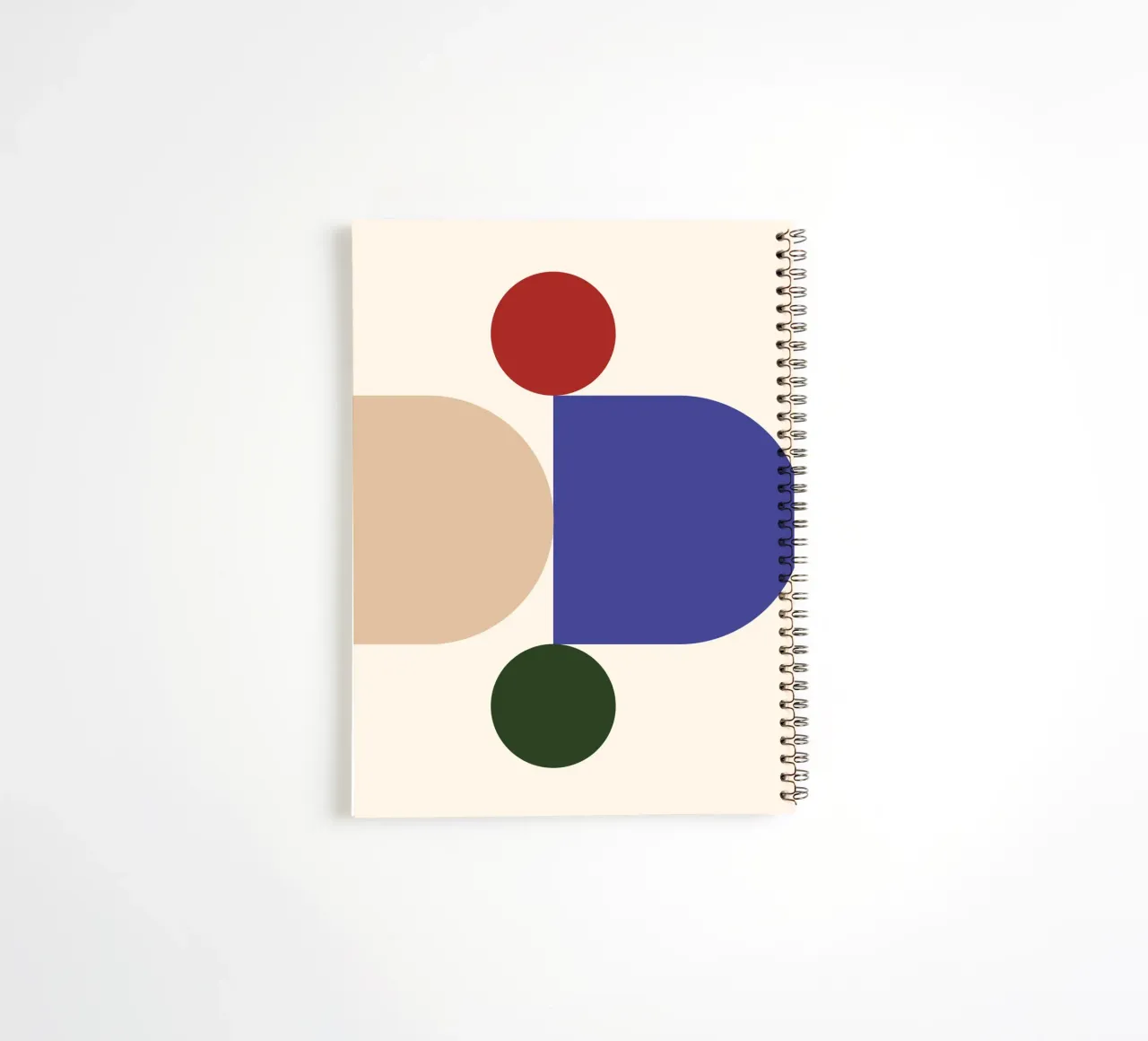 "Balanced Forms" – Modern Geometric Abstract Print diario ad anelli da PrintCessStudio