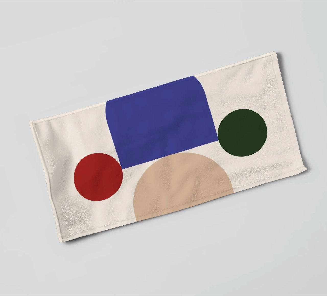 "Balanced Forms" – Modern Geometric Abstract Print asciugamano da bagno da PrintCessStudio