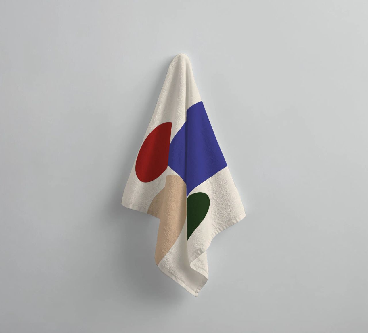 "Balanced Forms" – Modern Geometric Abstract Print asciugamano da bagno da PrintCessStudio