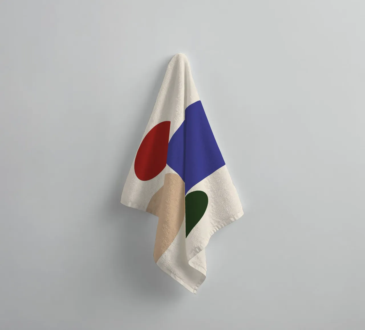 "Balanced Forms" – Modern Geometric Abstract Print Handtuch von PrintCessStudio