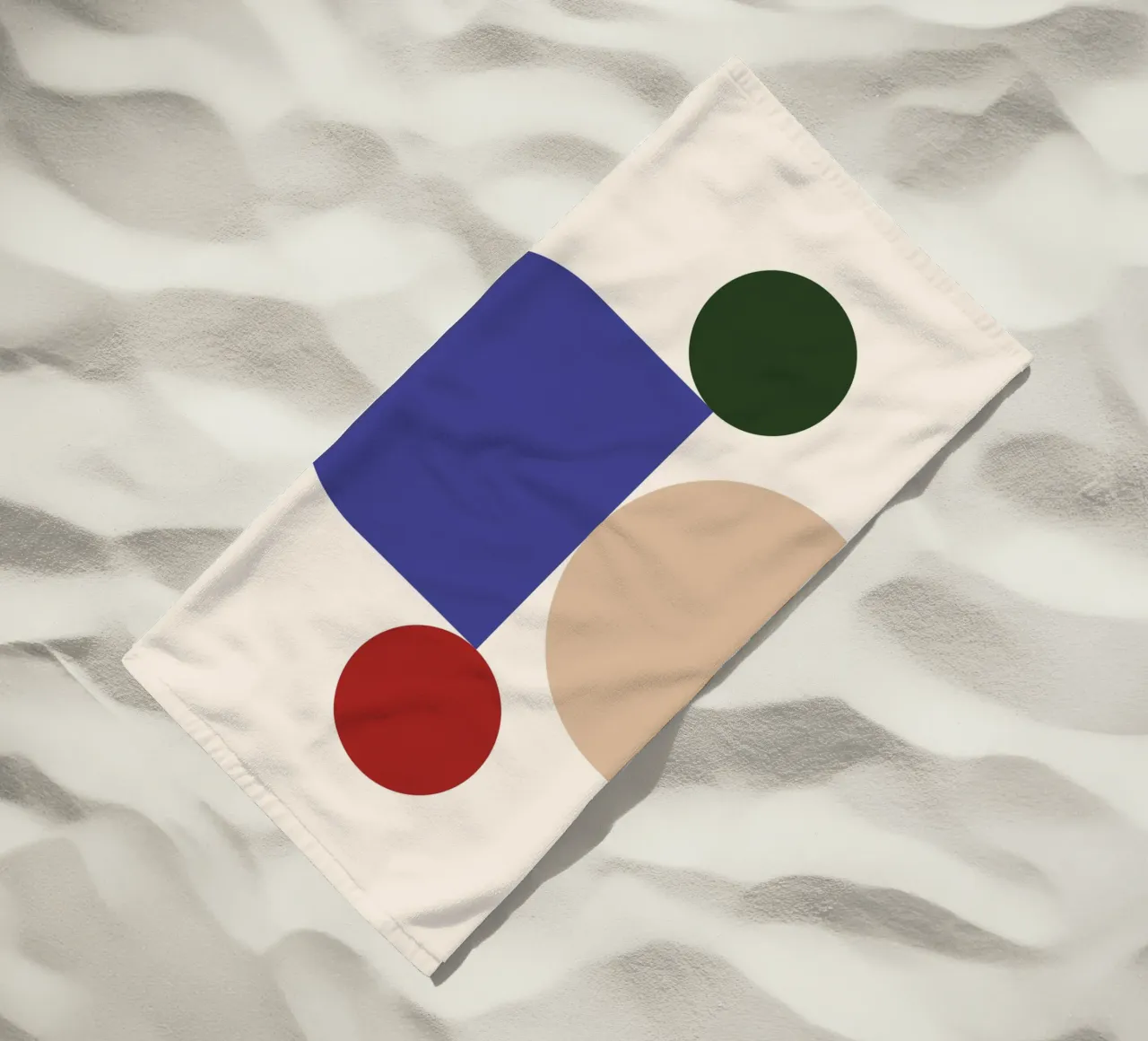 "Balanced Forms" – Modern Geometric Abstract Print telo mare da PrintCessStudio