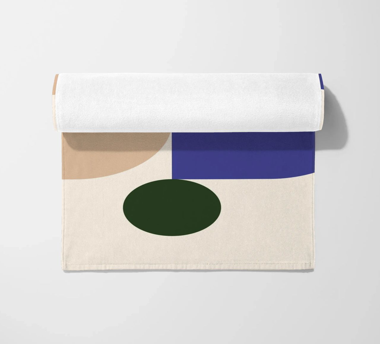 "Balanced Forms" – Modern Geometric Abstract Print telo mare da PrintCessStudio