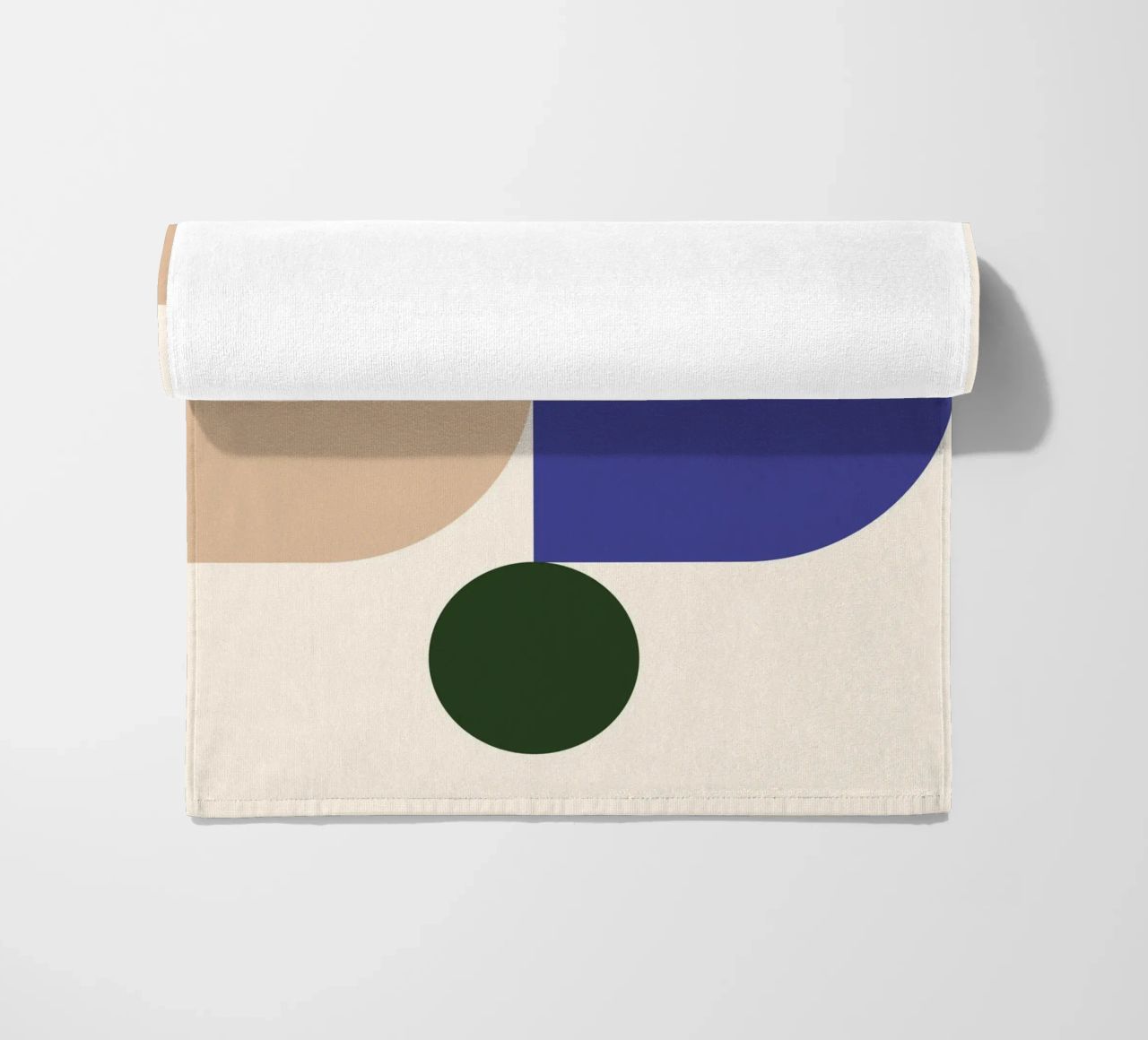 "Balanced Forms" – Modern Geometric Abstract Print telo mare da PrintCessStudio