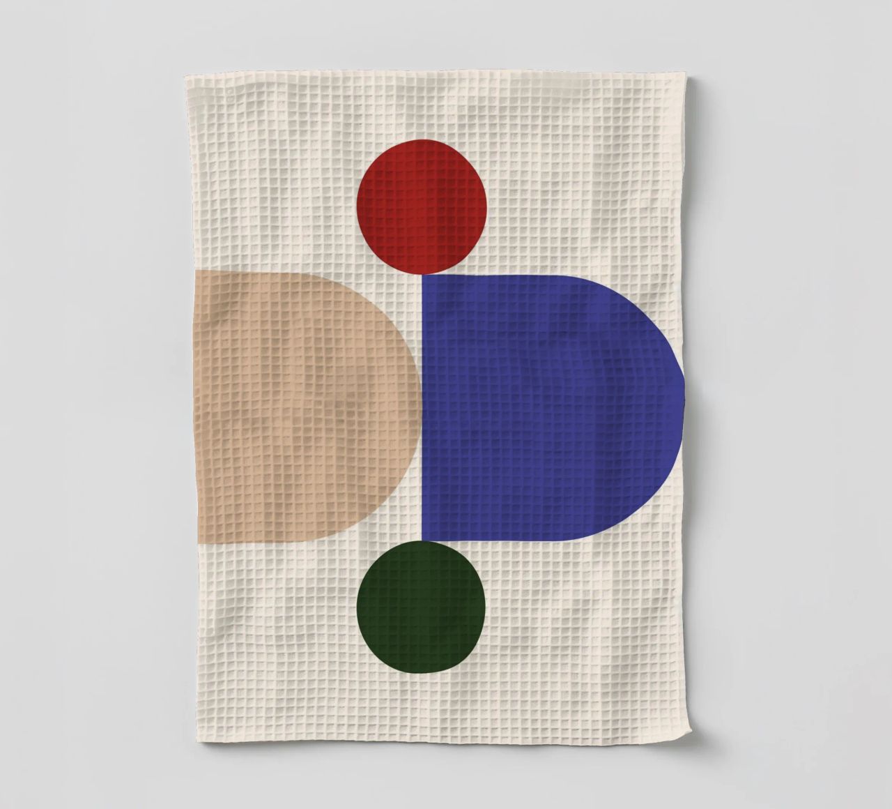 "Balanced Forms" – Modern Geometric Abstract Print canovaccio da cucina da PrintCessStudio