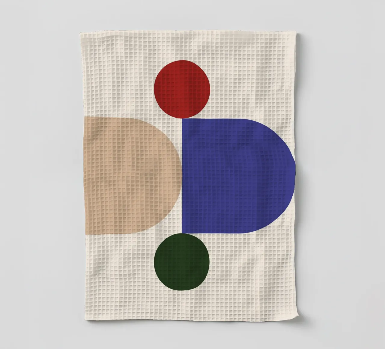 "Balanced Forms" – Modern Geometric Abstract Print canovaccio da cucina da PrintCessStudio