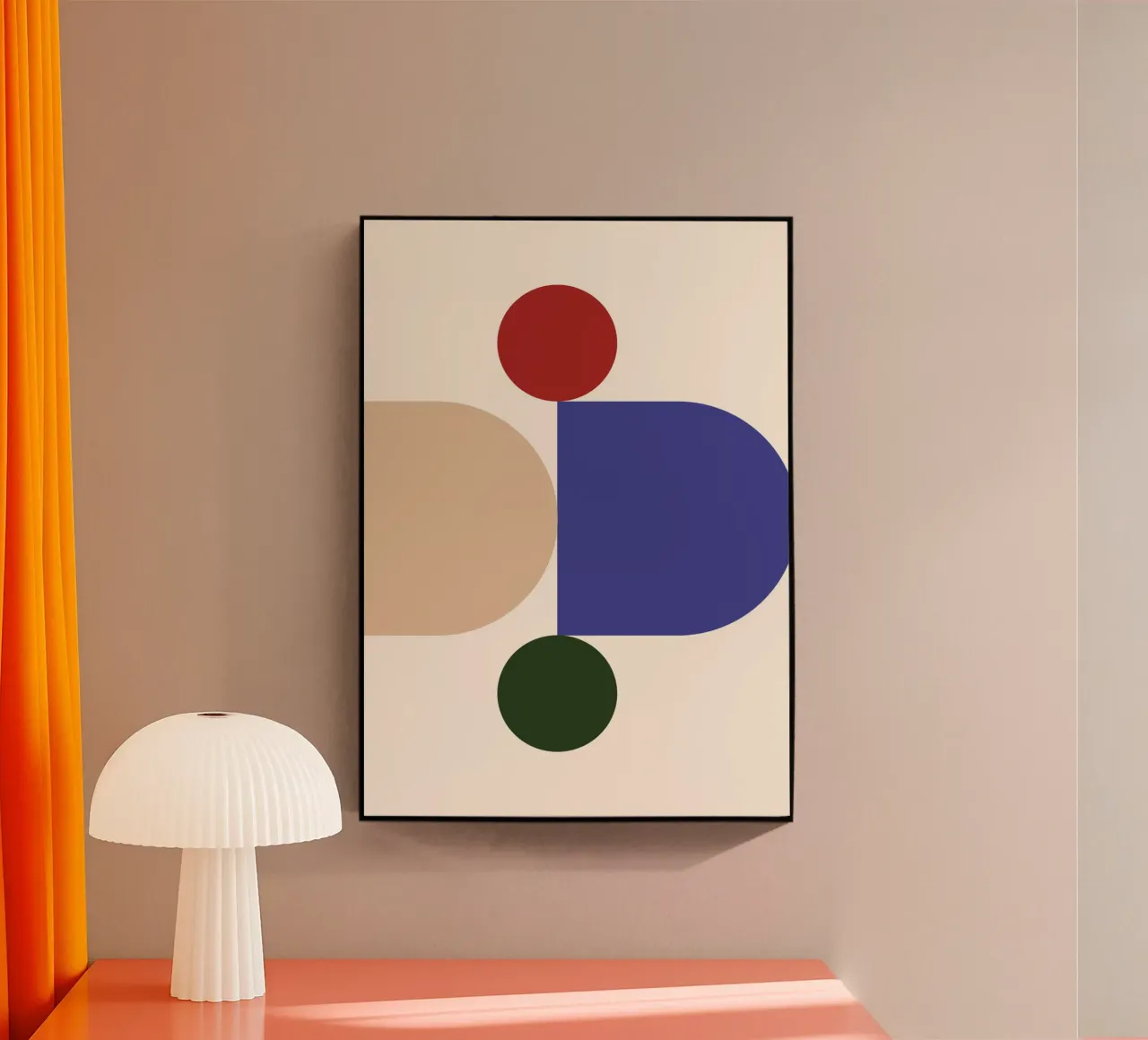 "Balanced Forms" – Modern Geometric Abstract Print plexiglass da PrintCessStudio