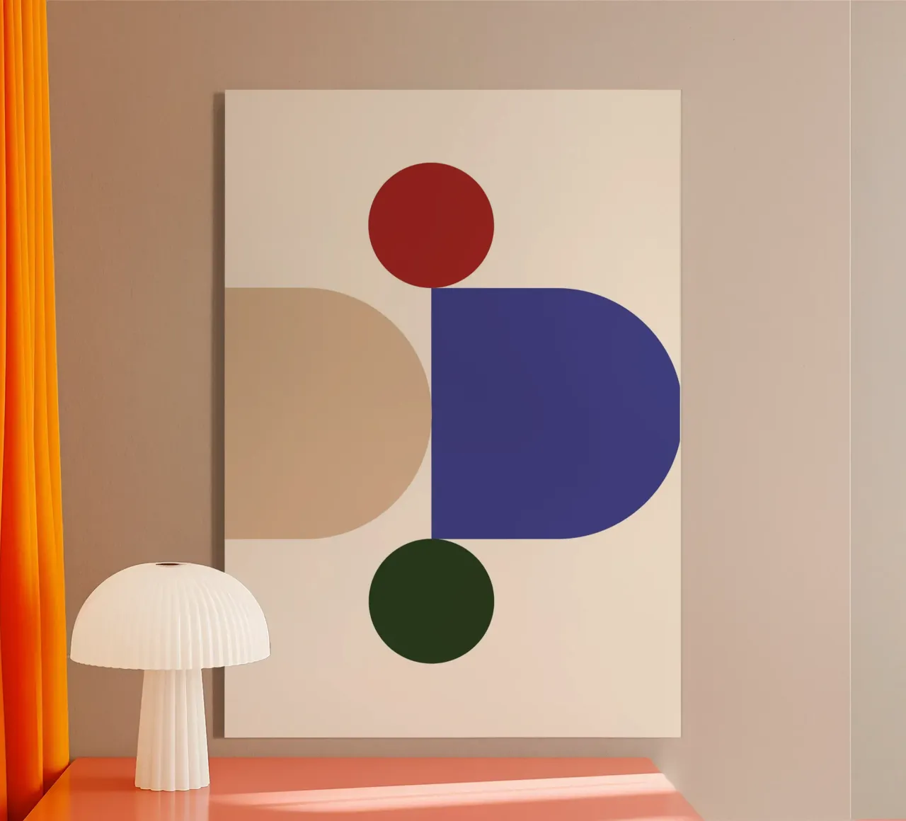"Balanced Forms" – Modern Geometric Abstract Print Acryl-Glas von PrintCessStudio