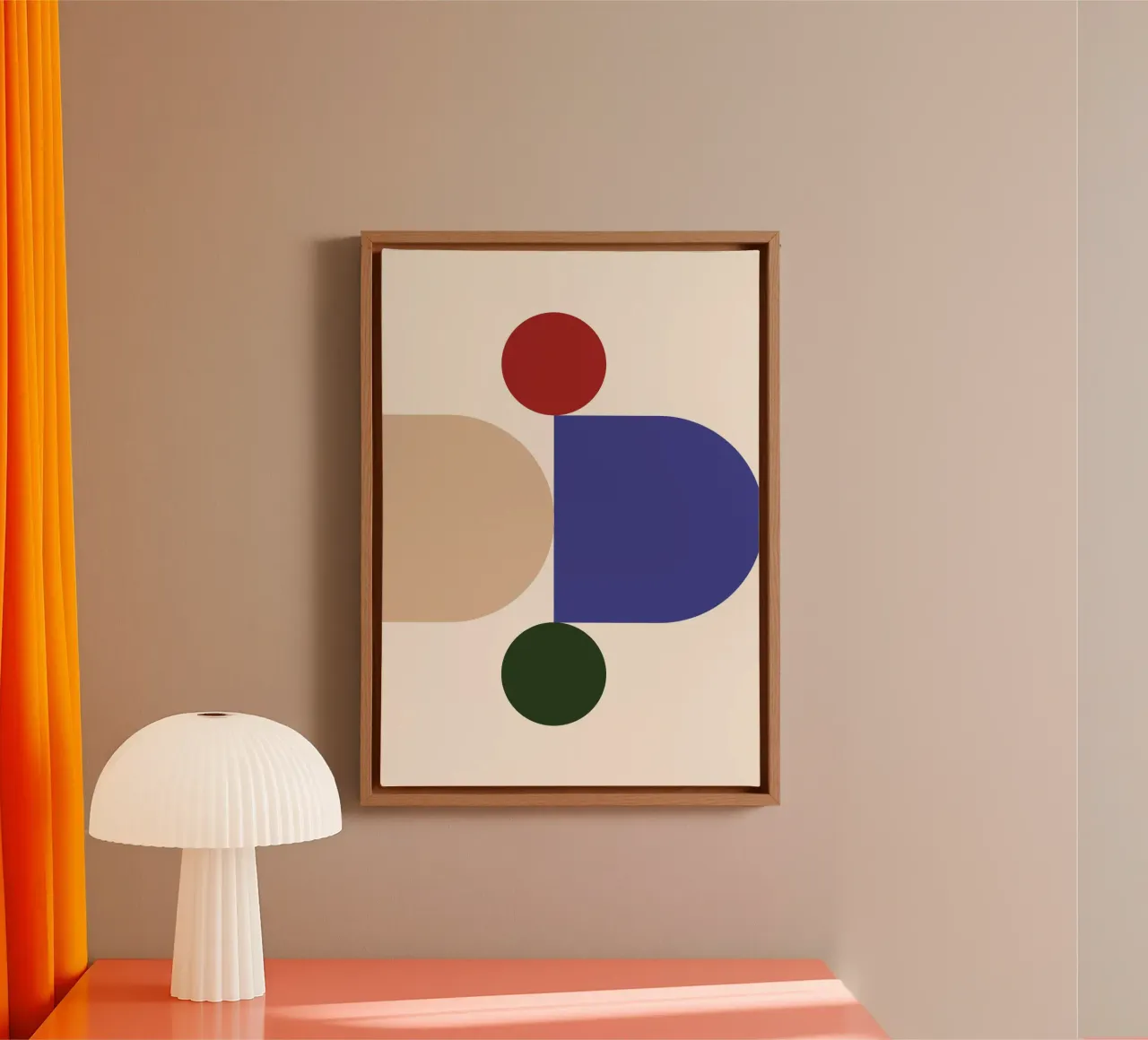 "Balanced Forms" – Modern Geometric Abstract Print tela da PrintCessStudio