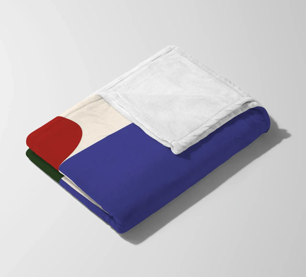 "Balanced Forms" – Modern Geometric Abstract Print coperta in pile da PrintCessStudio