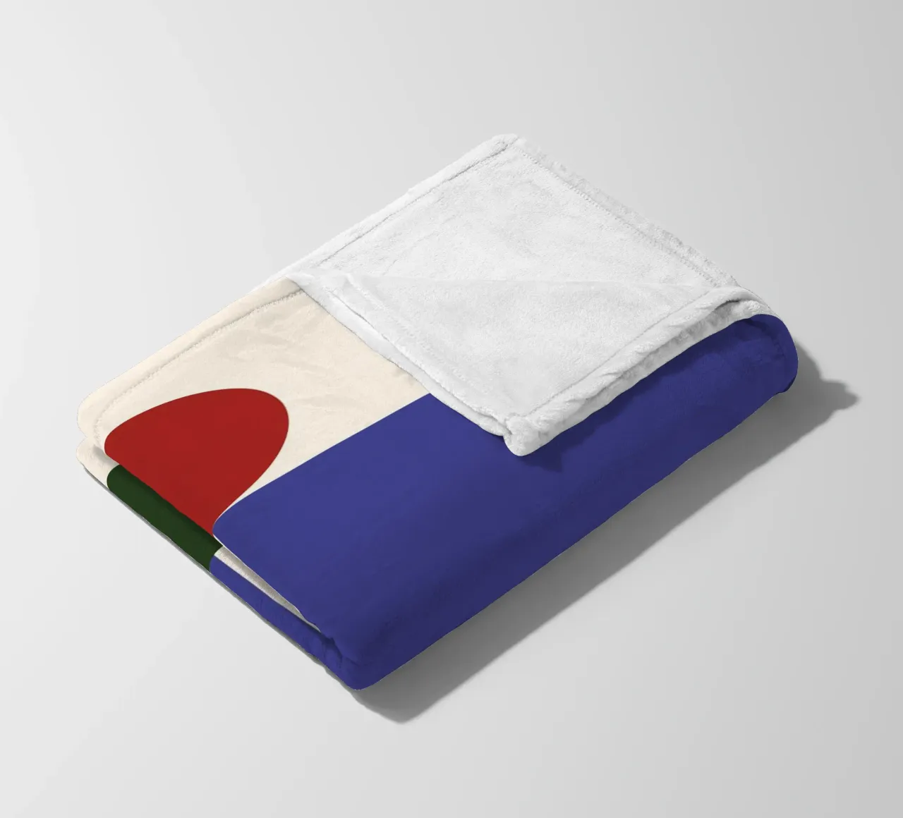 "Balanced Forms" – Modern Geometric Abstract Print coperta in pile da PrintCessStudio