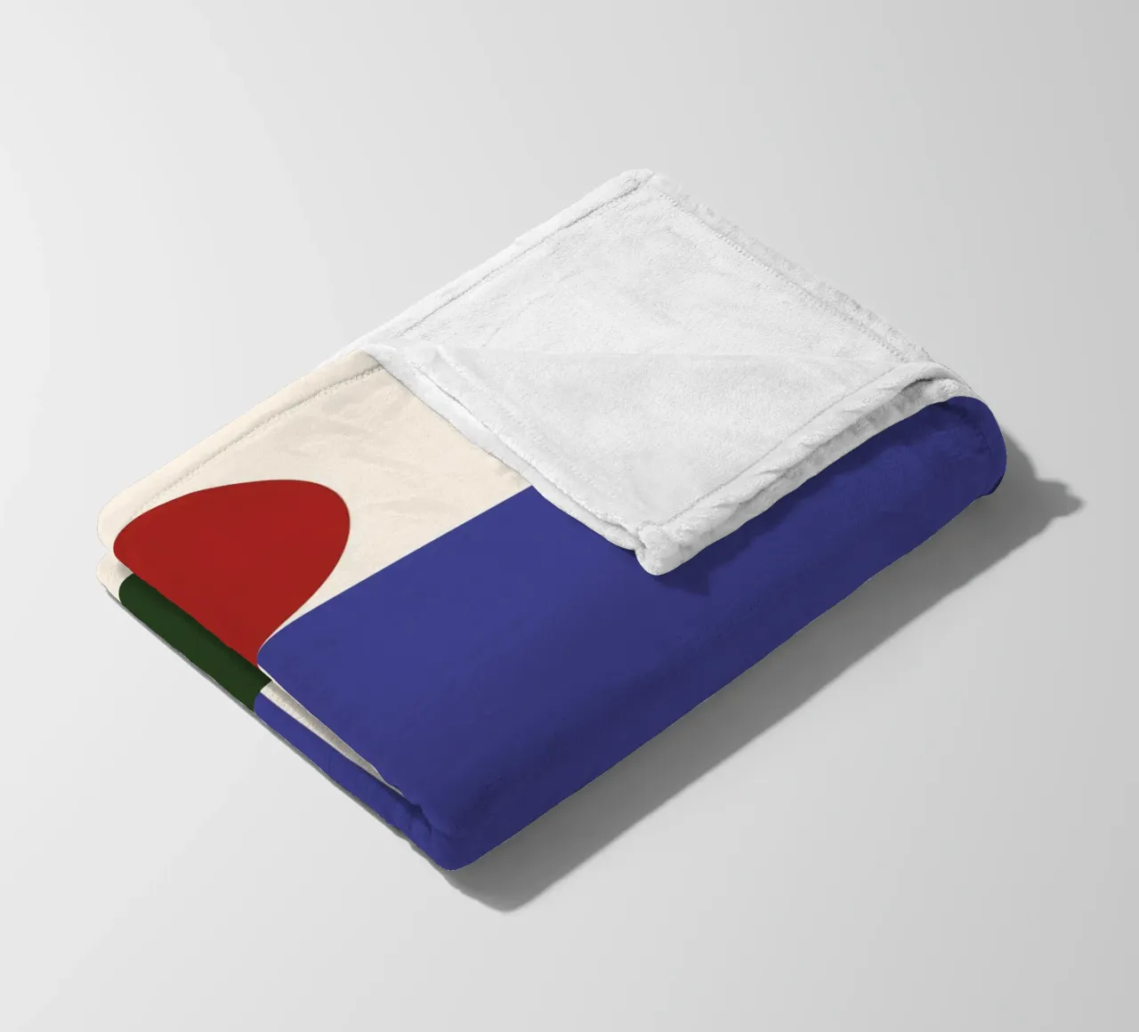 "Balanced Forms" – Modern Geometric Abstract Print coperta in pile da PrintCessStudio