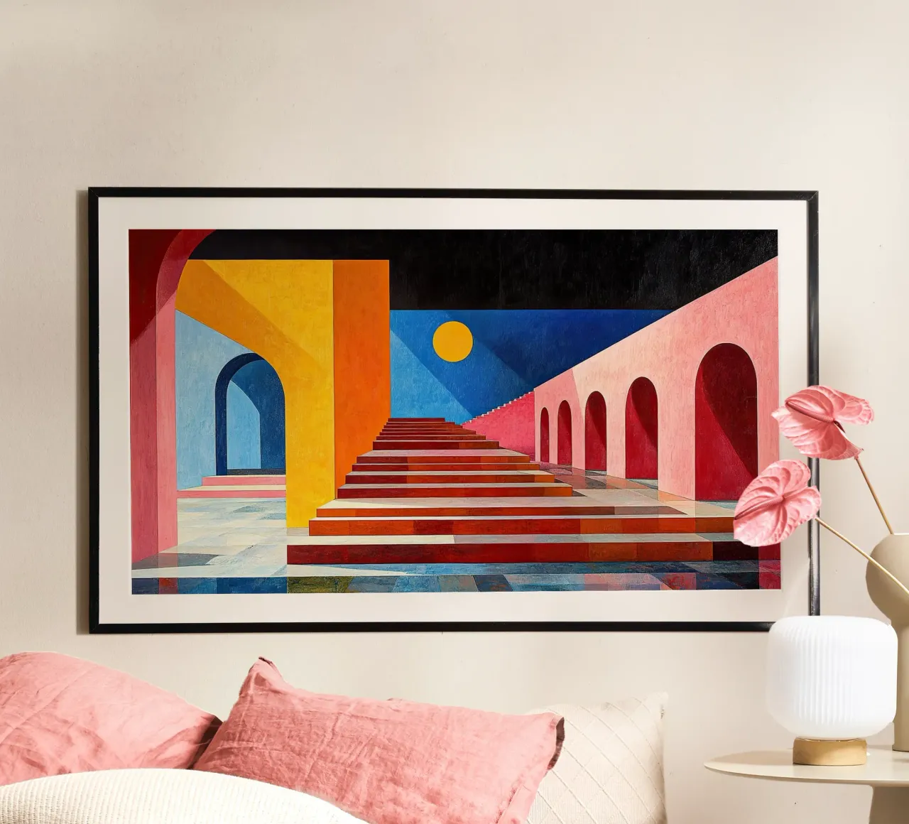Surrealisme Architectuur Ontwerp Meetkunde hahnemühle van Nikis Art Studio