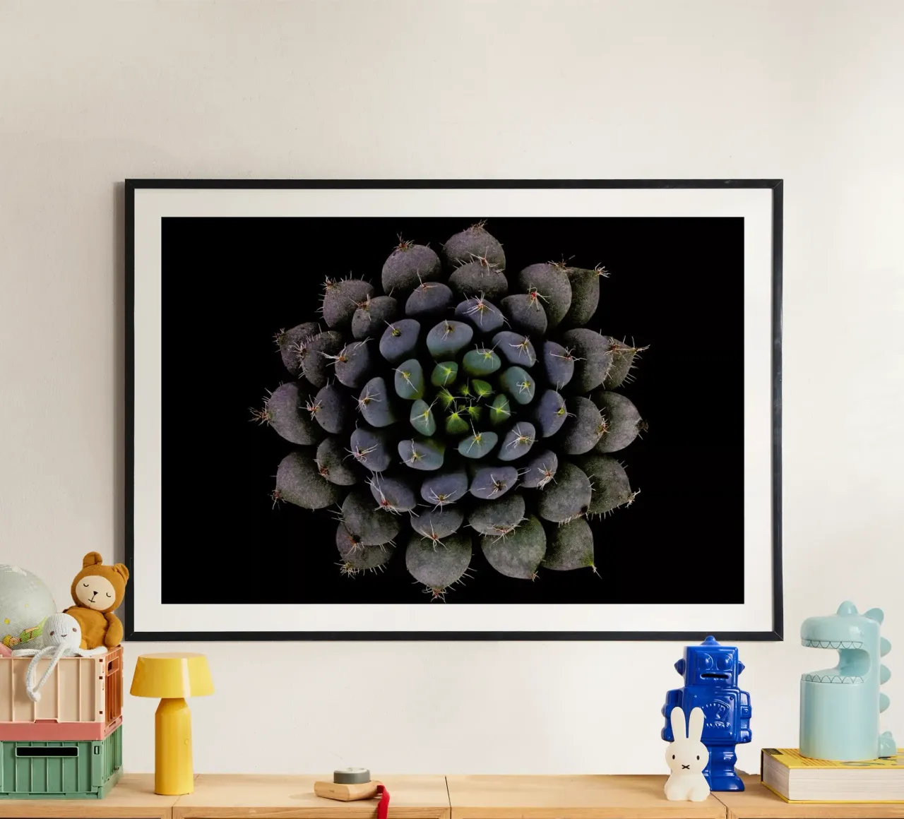 Echeveria Setosa Var. Deminuta - Victor Mozqueda poster con telaio in legno da Pictufy