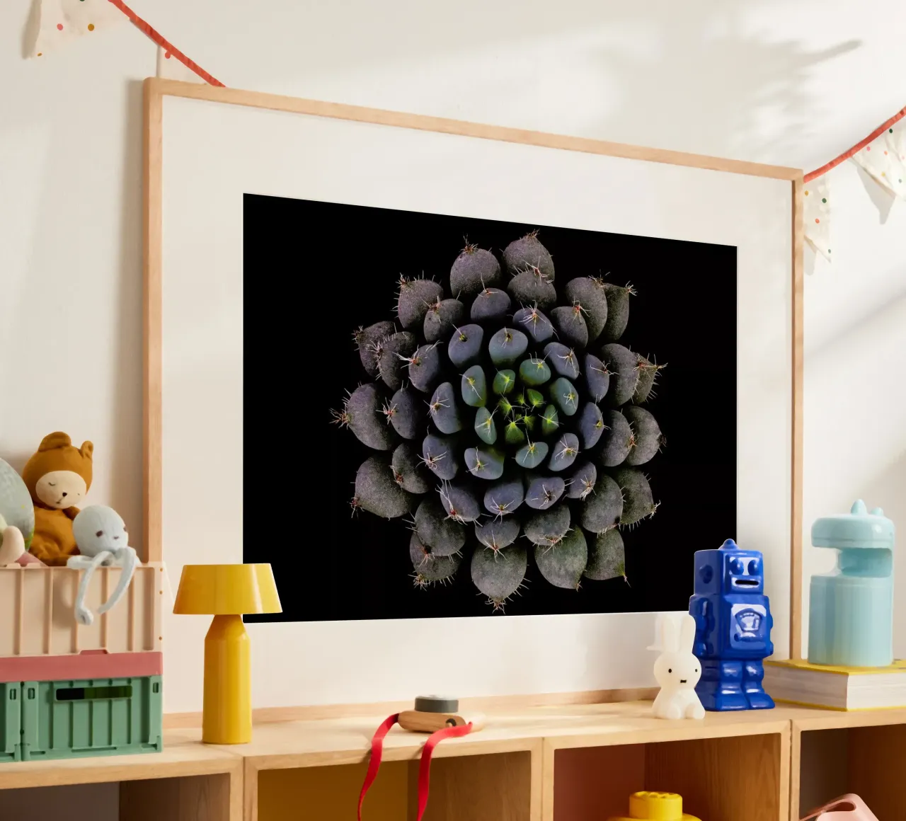 Echeveria Setosa Var. Deminuta - Victor Mozqueda poster con telaio in legno da Pictufy