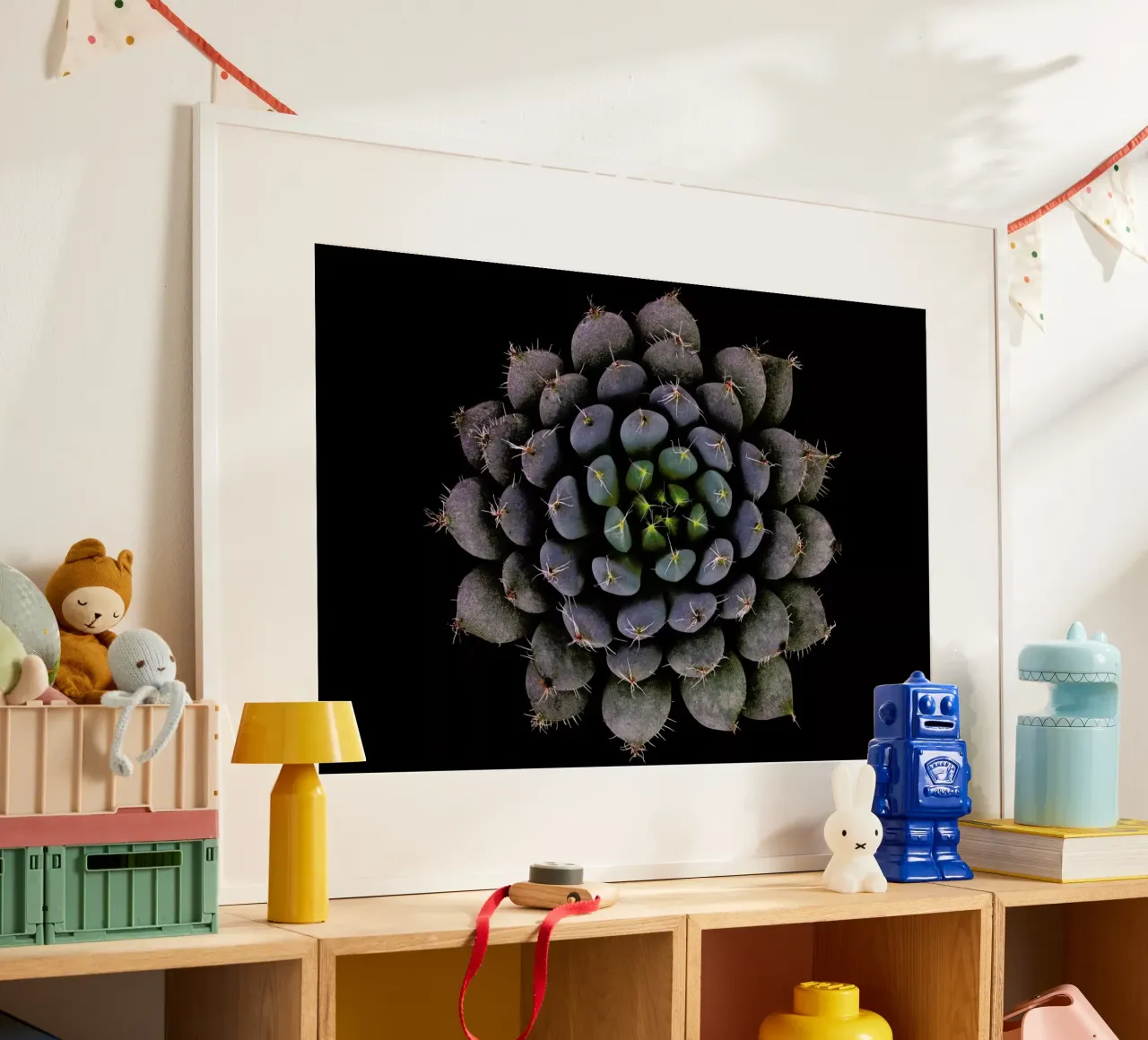 Echeveria Setosa Var. Deminuta - Victor Mozqueda poster con telaio in legno da Pictufy