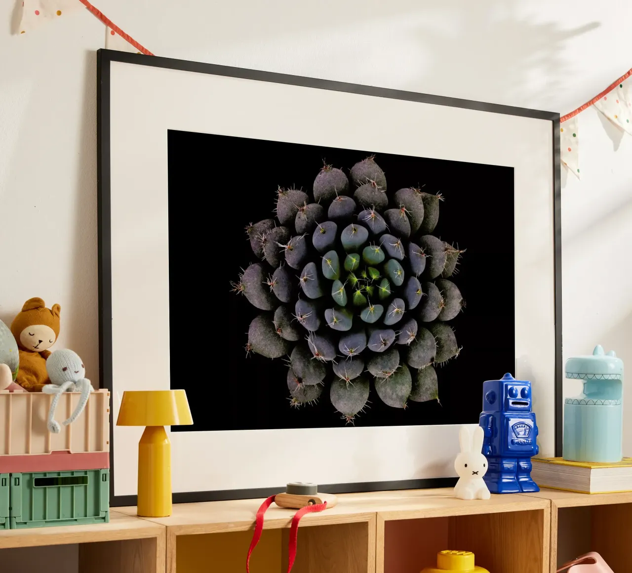Echeveria Setosa Var. Deminuta - Victor Mozqueda poster con telaio in legno da Pictufy
