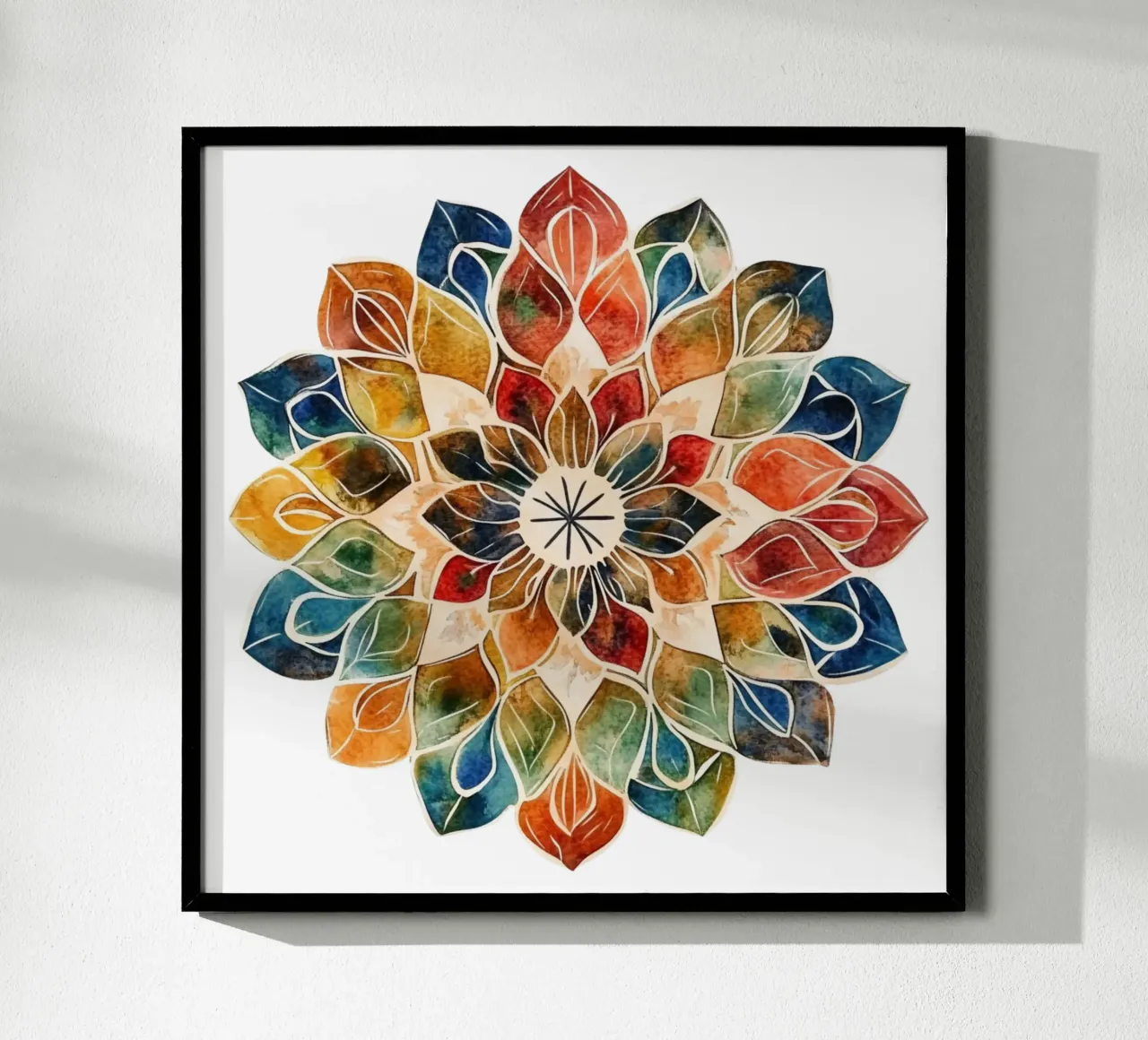 Mandala terrestre ad acquerello carta hahnemühle da Spiritual Touch